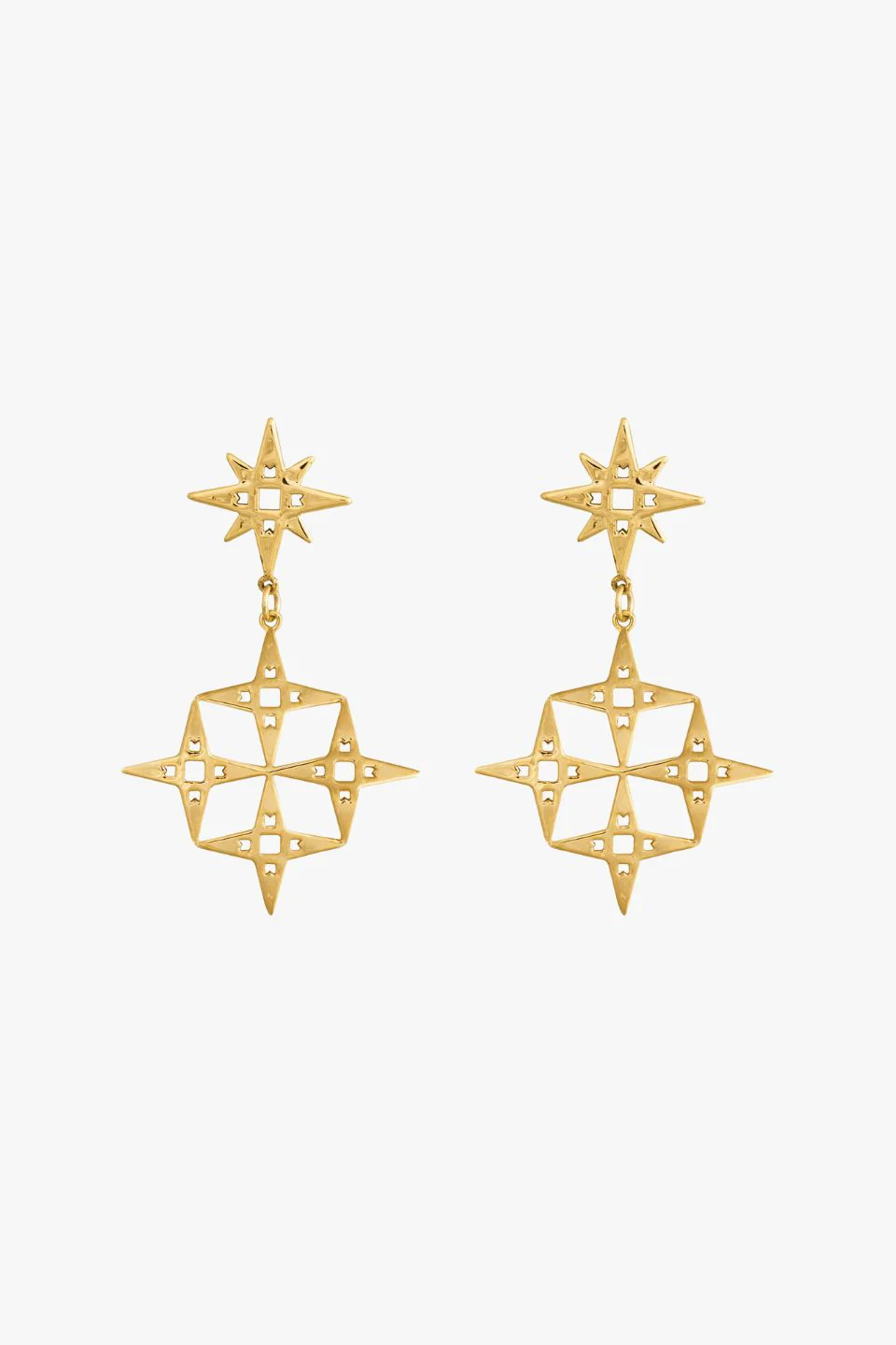 Hanging Constellation EOL Gold Earrings