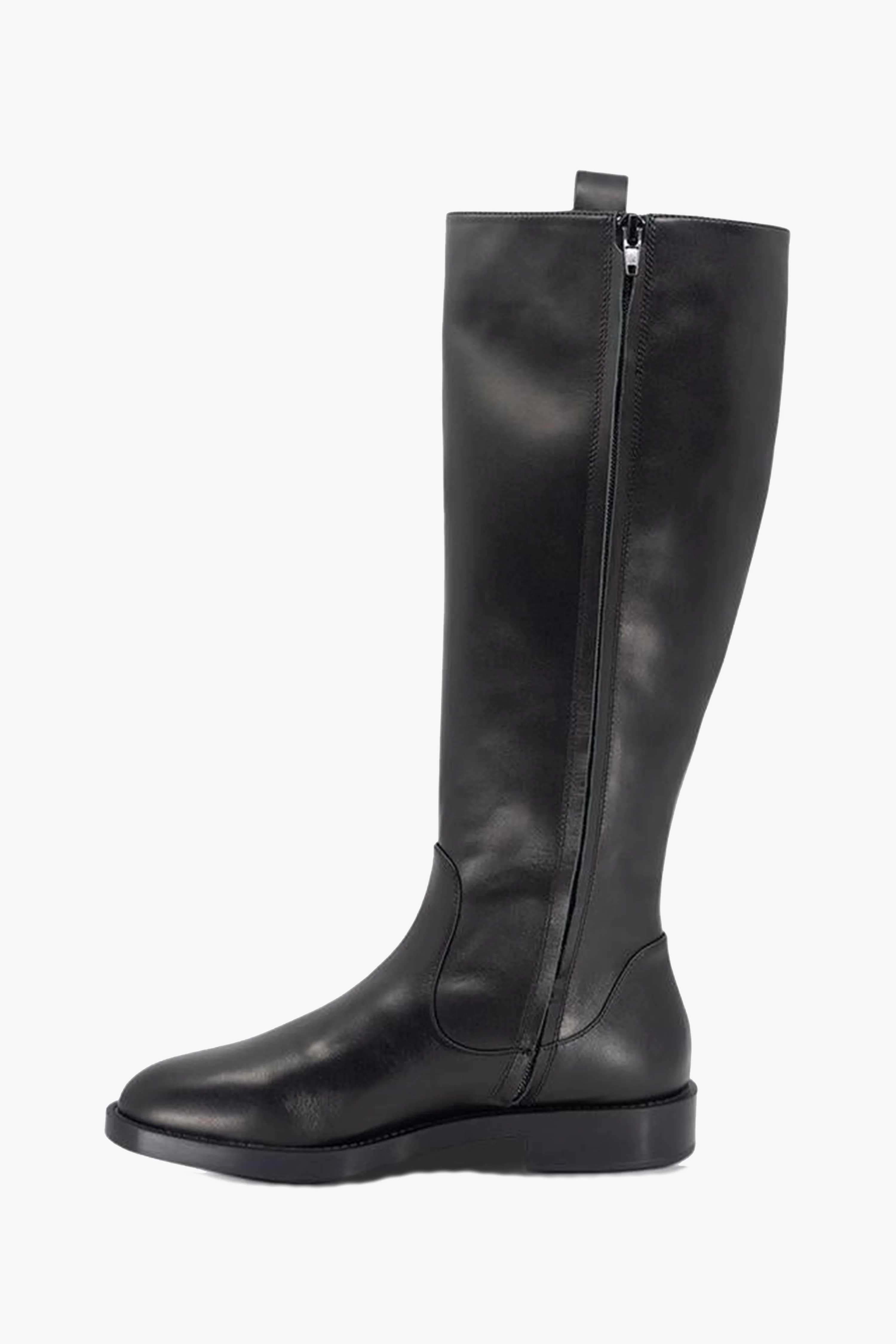 Huntley Black Low Heel Tall Boot - Image 3