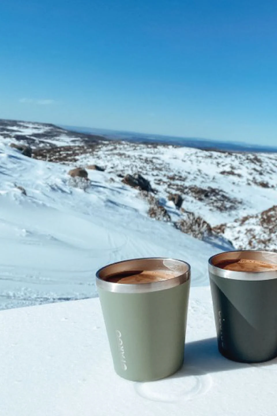 Insulated Eucalypt Green 8oz Coffee Cup - Image 2