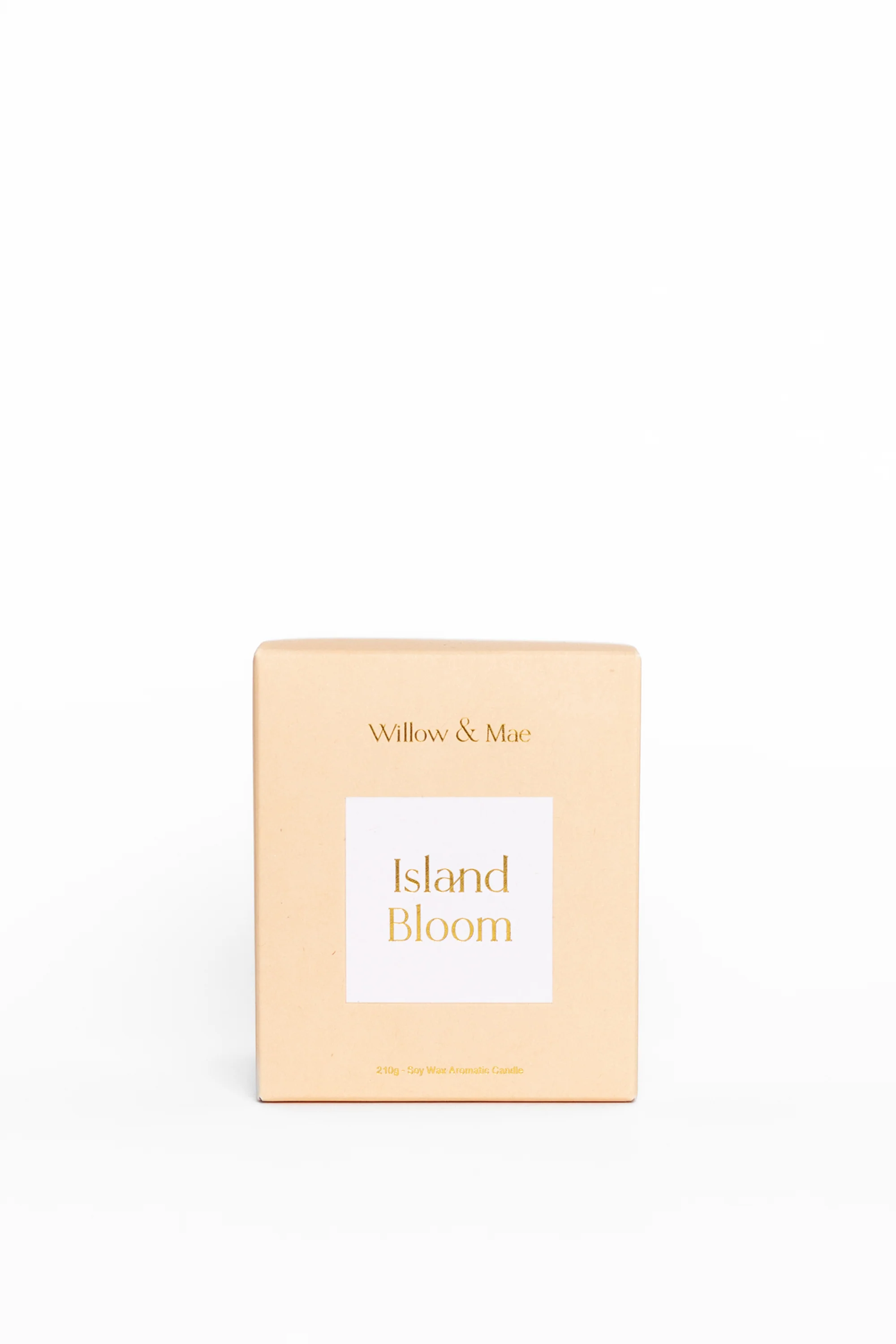Island Bloom Yellow 210g Soy Candle - Image 4