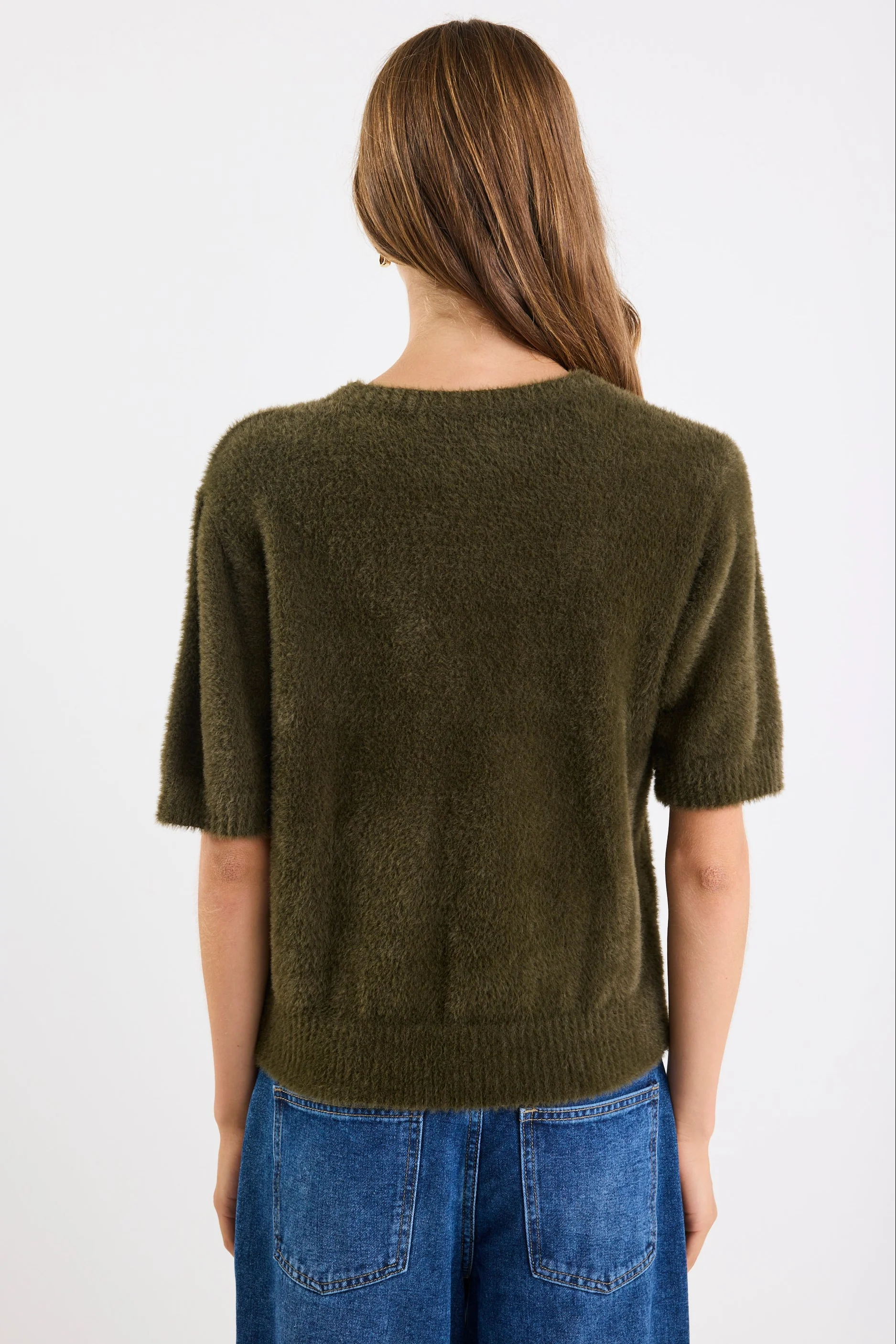 Issue Khaki Fluffy Soft Knit Tee - Image 5