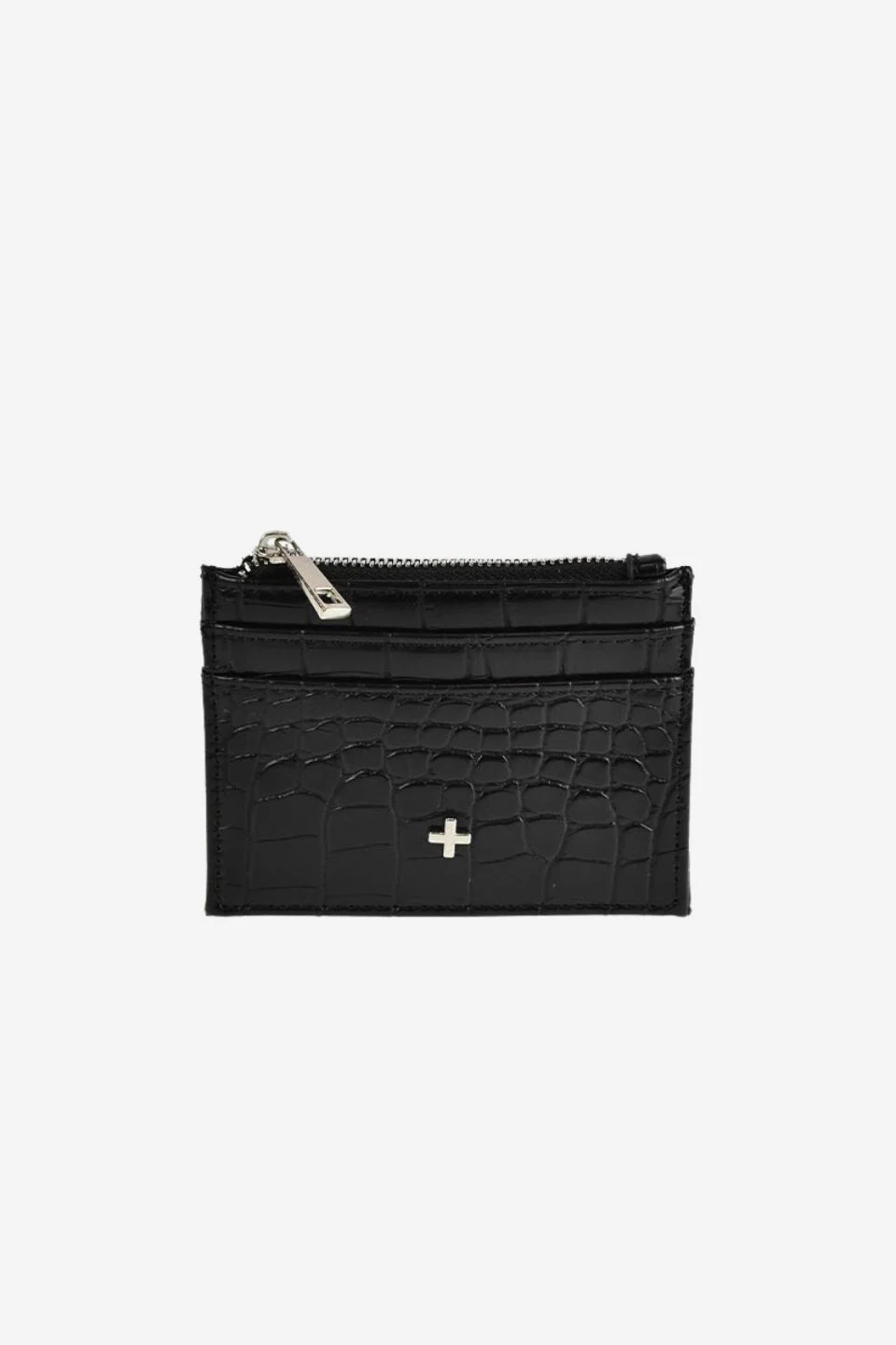 Ivy Black Silver Croc Wallet - Image 2