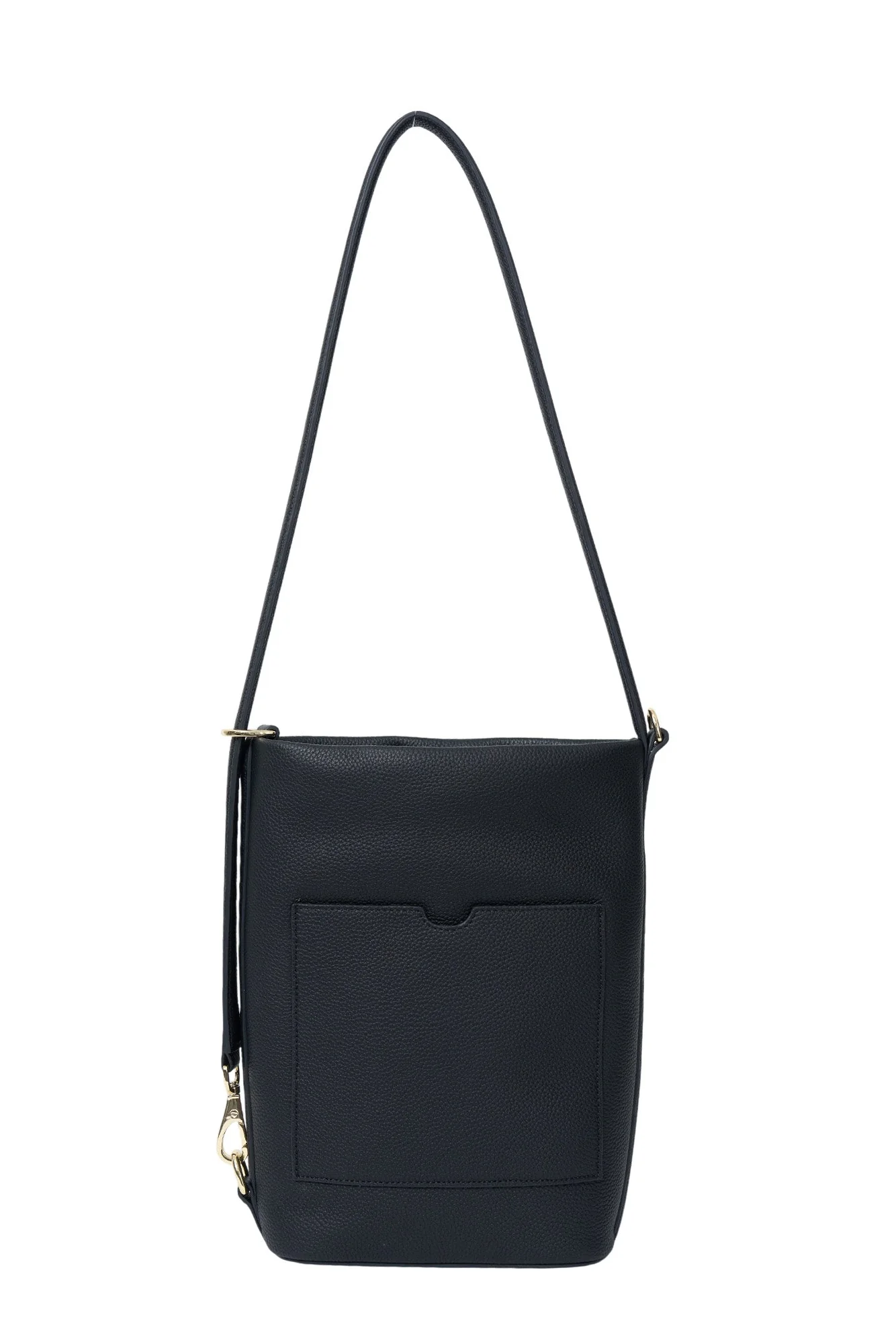 Jojo Black Soft Luxe Leather Shoulder Bag - Image 3
