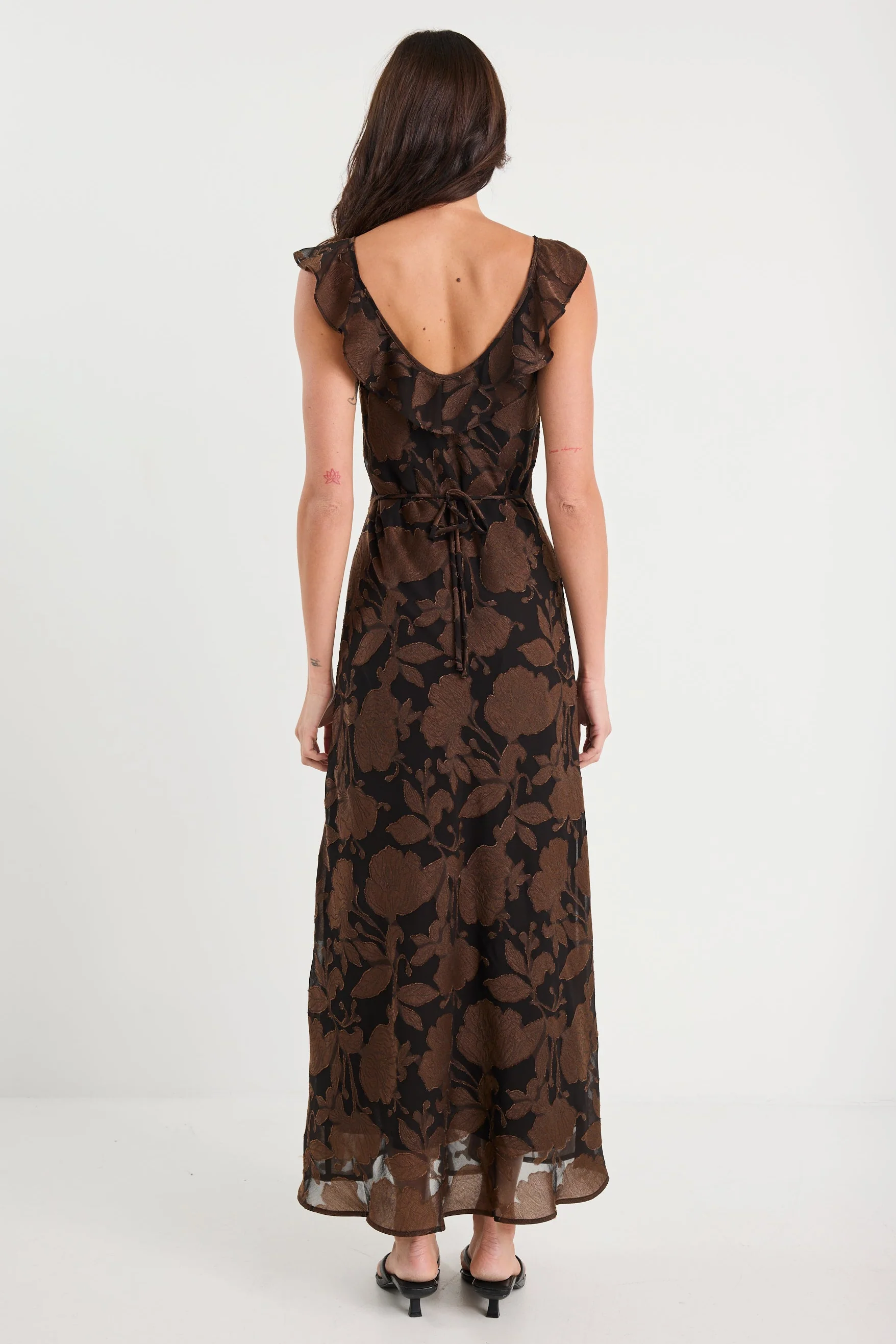 Joyous Moonlit Garden Bias Slip Maxi Dress - Image 5