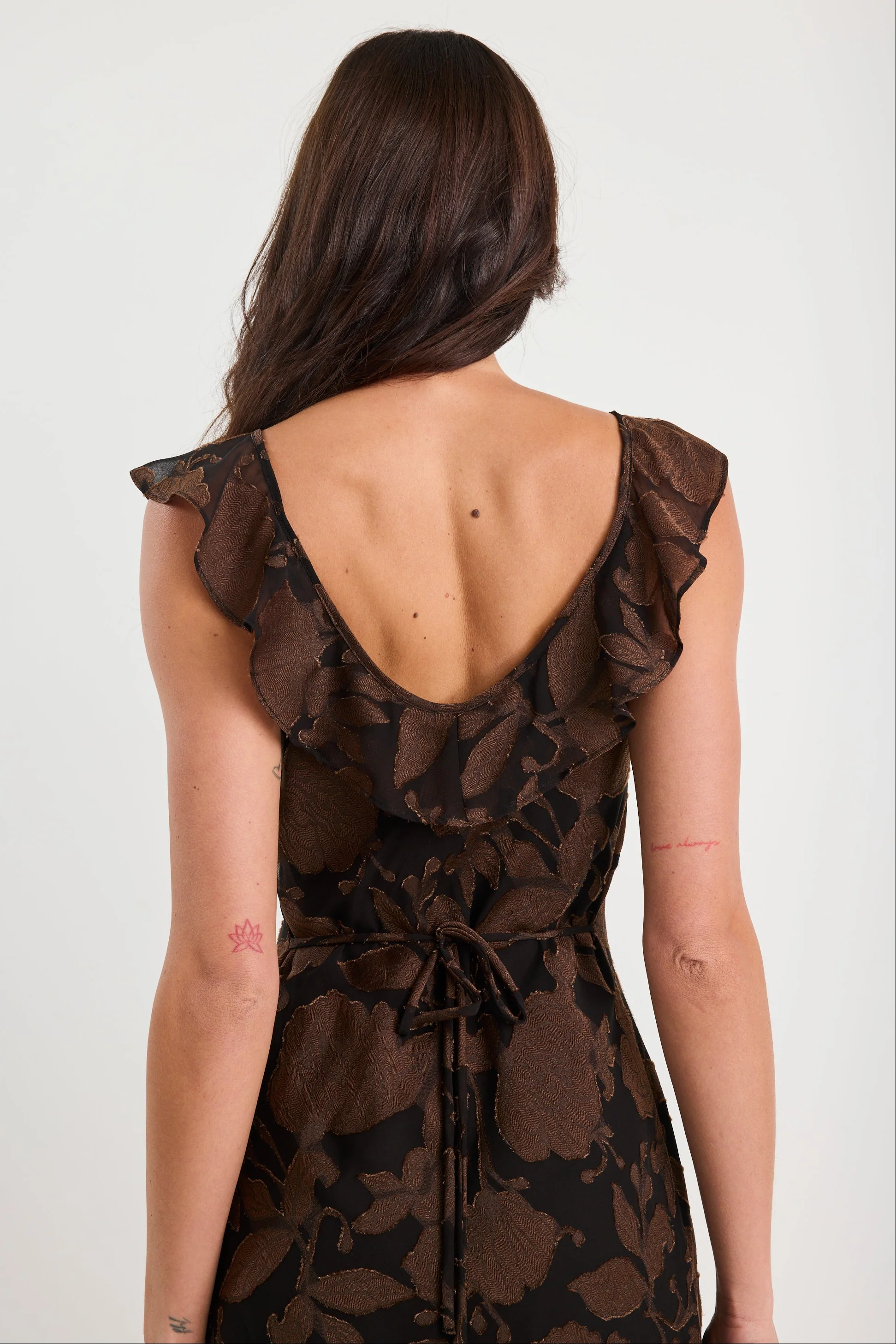 Joyous Moonlit Garden Bias Slip Maxi Dress - Image 6