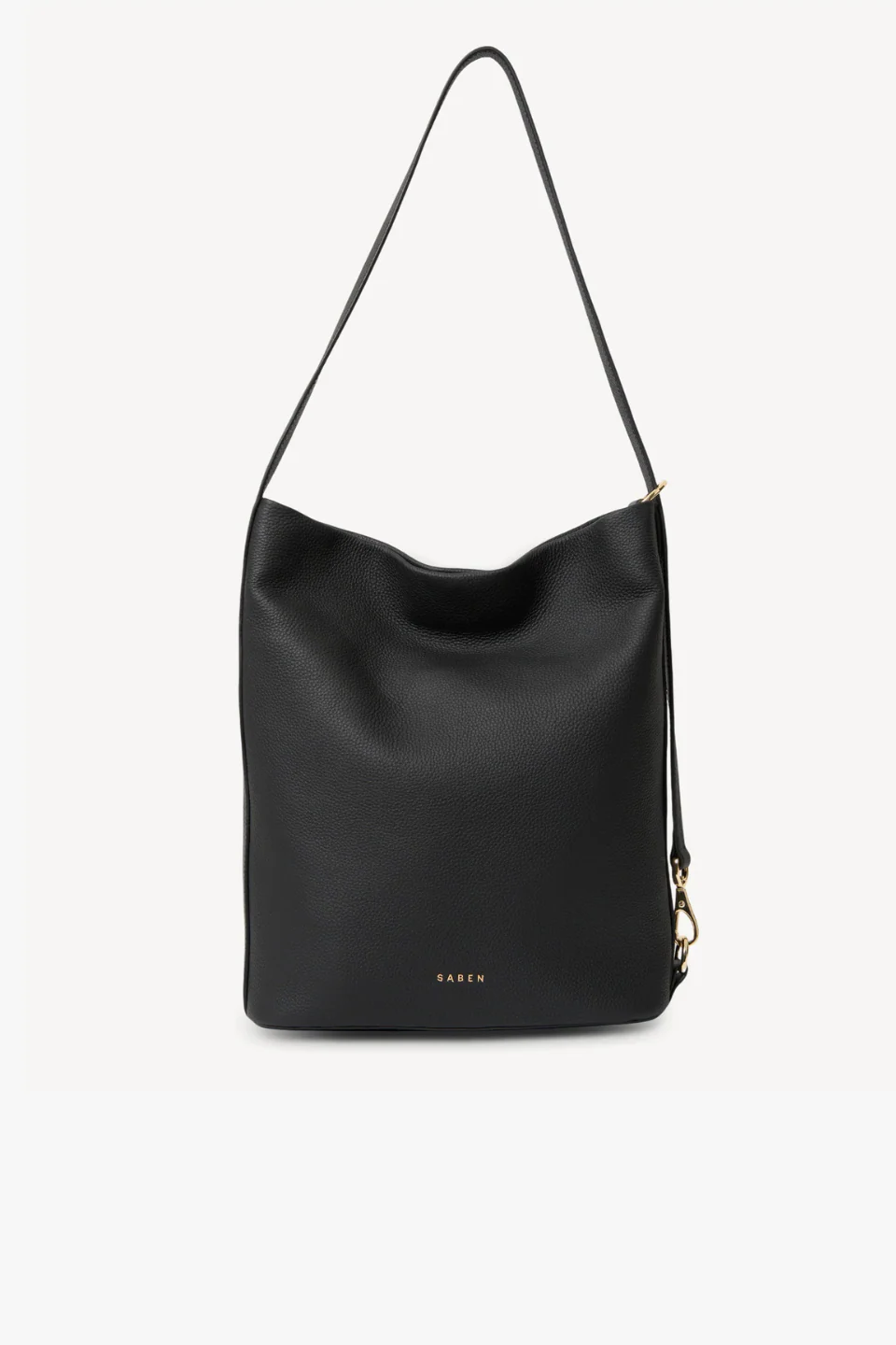 June Black Large Bucket Shoulder Bag