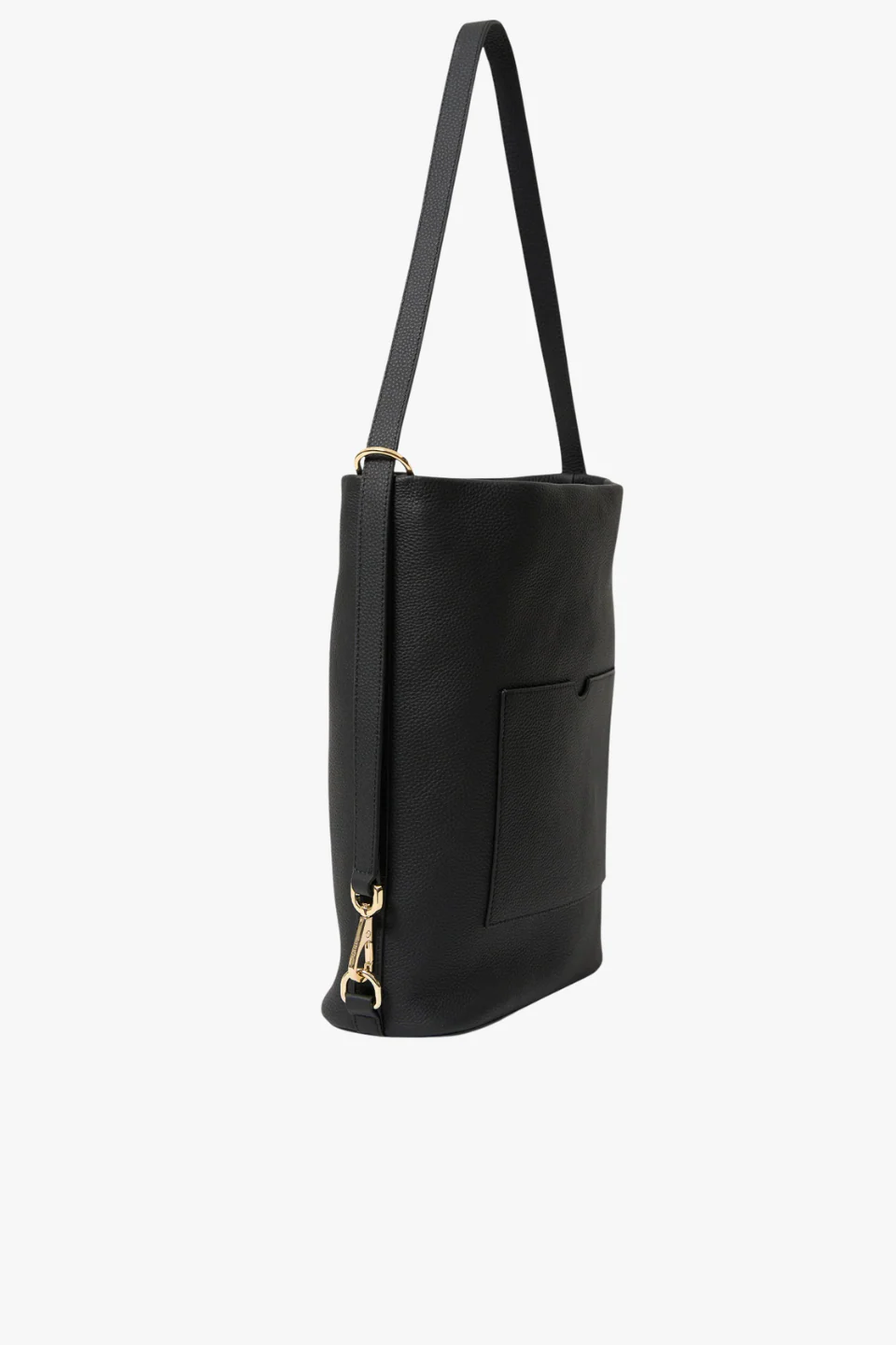 June Black Large Bucket Shoulder Bag - Image 4