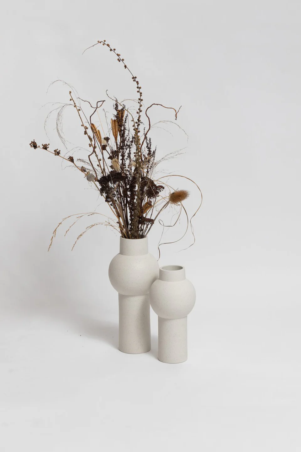 Kansas White Bulb Medium Vase - Image 2