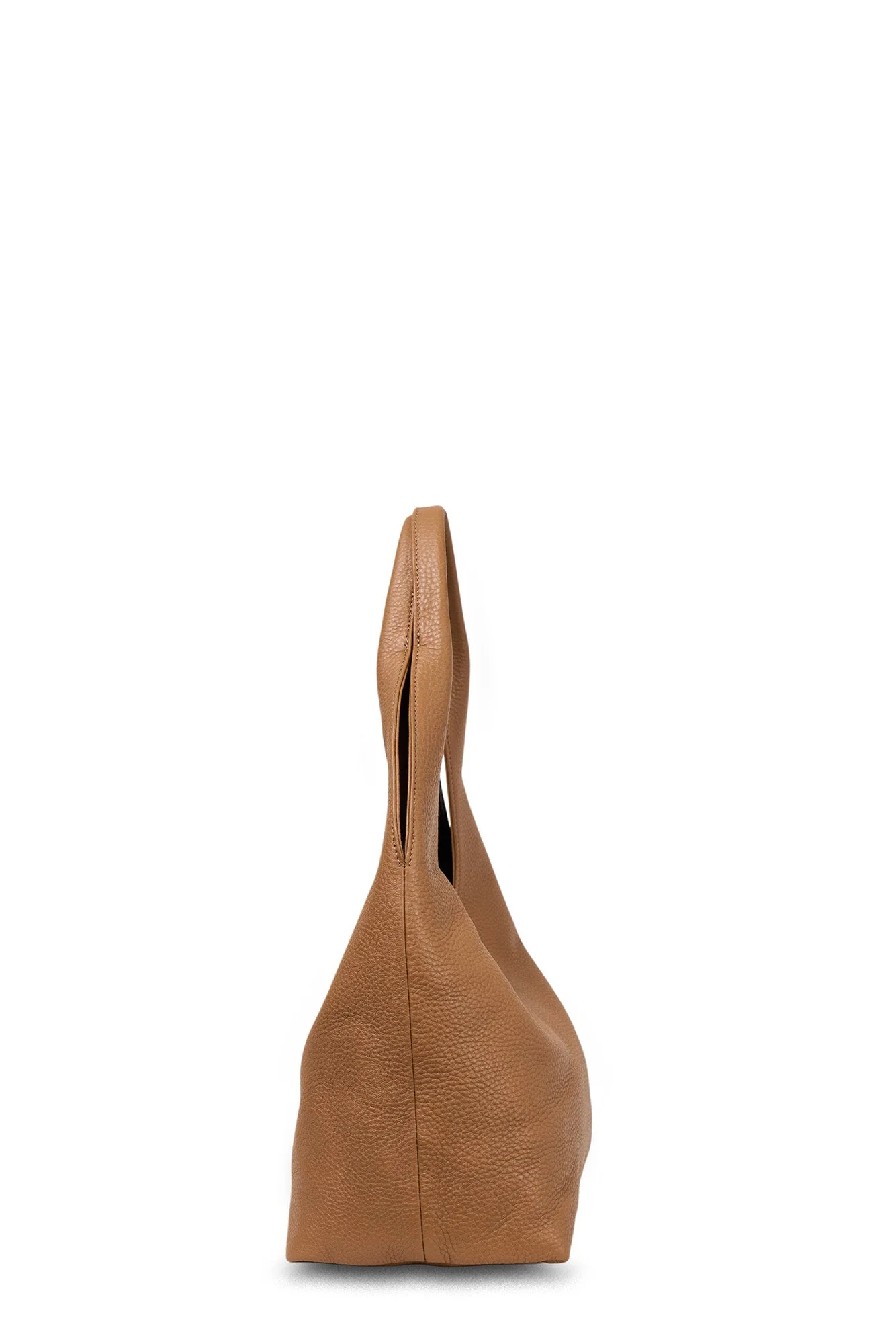 Kiki Toffee Lightly Milled Shoulder Bag - Image 3