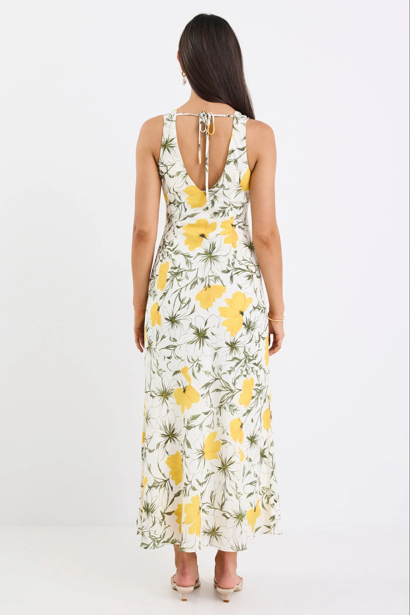Knockout Buttercup Floral V Back Slip Dress - Image 5