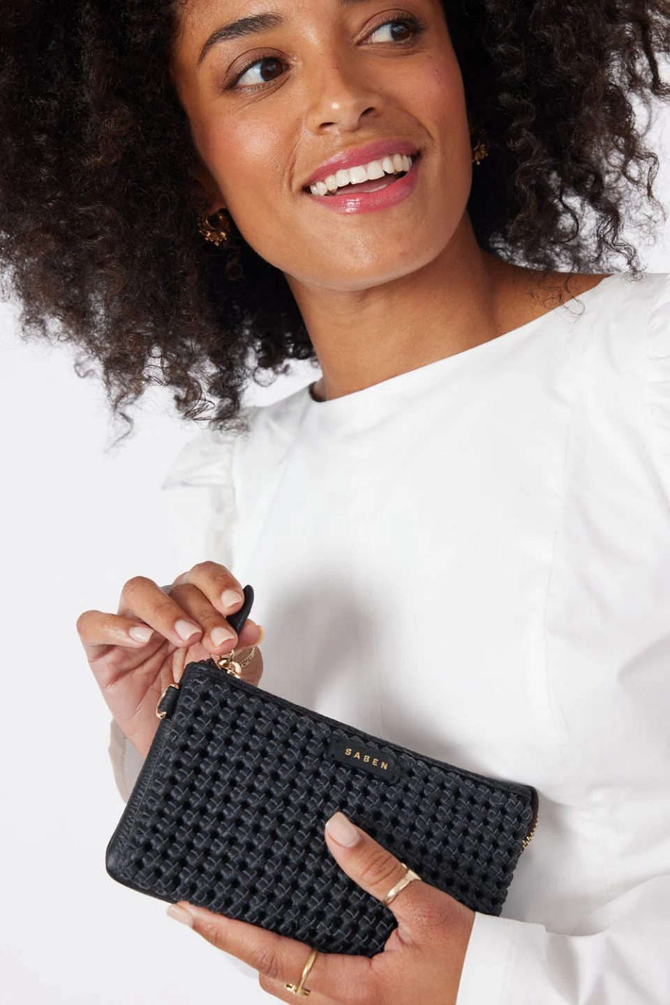 Lily Black Braid Crossbody Bag - Image 4