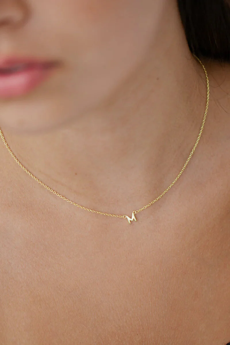 Little Letter Single Gold EOL Necklace