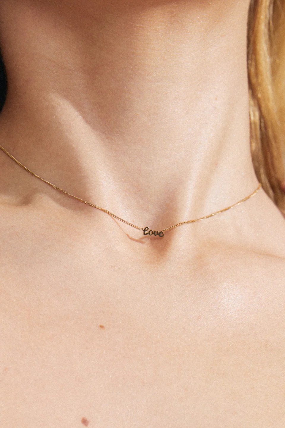 Love Recycled EOL Gold Plated Necklace