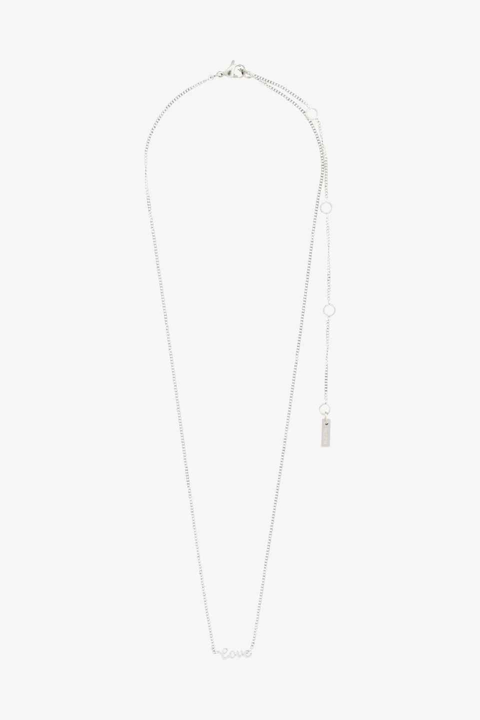 Love Recycled EOL Silver Plated Necklace - Image 2