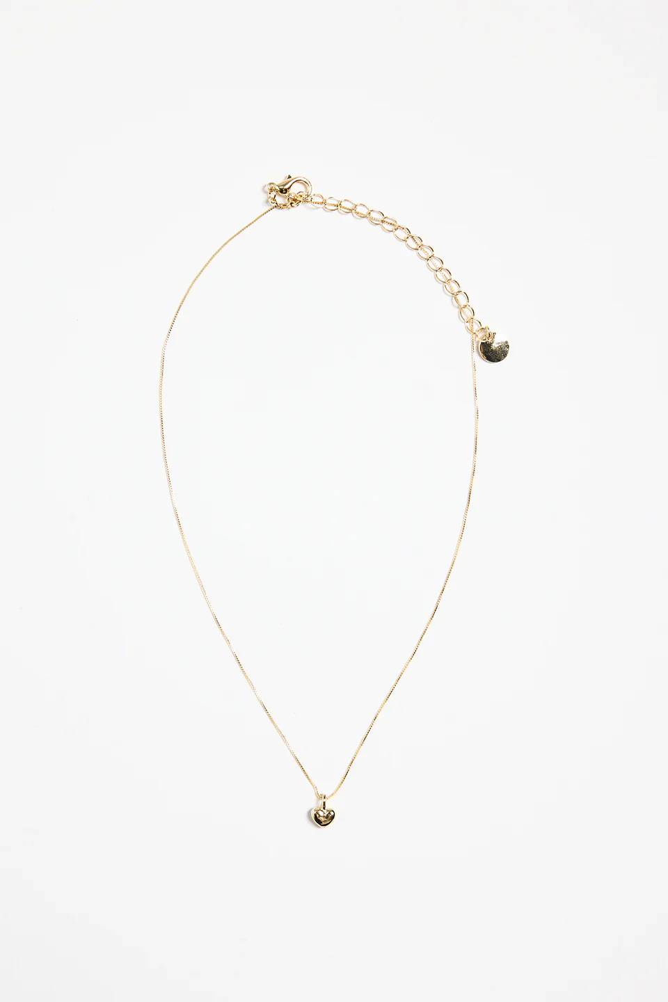 Love Heart Chain Gold Necklace