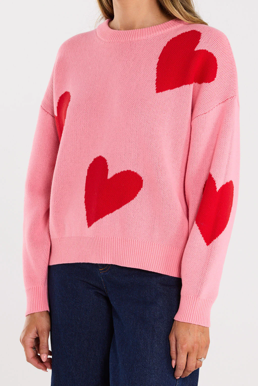 Love Pink Valentines Crew Knit - Image 2