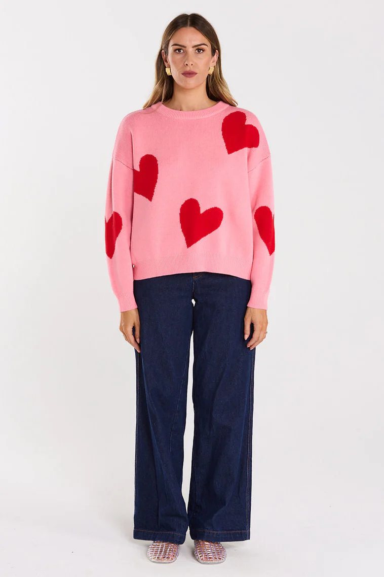 Love Pink Valentines Crew Knit - Image 3
