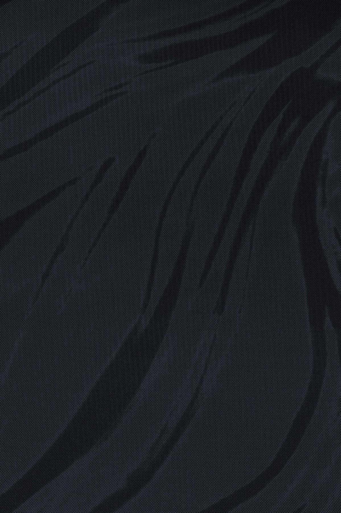 Marble Charcoal Print Mesh LS Midi Dress - Image 4