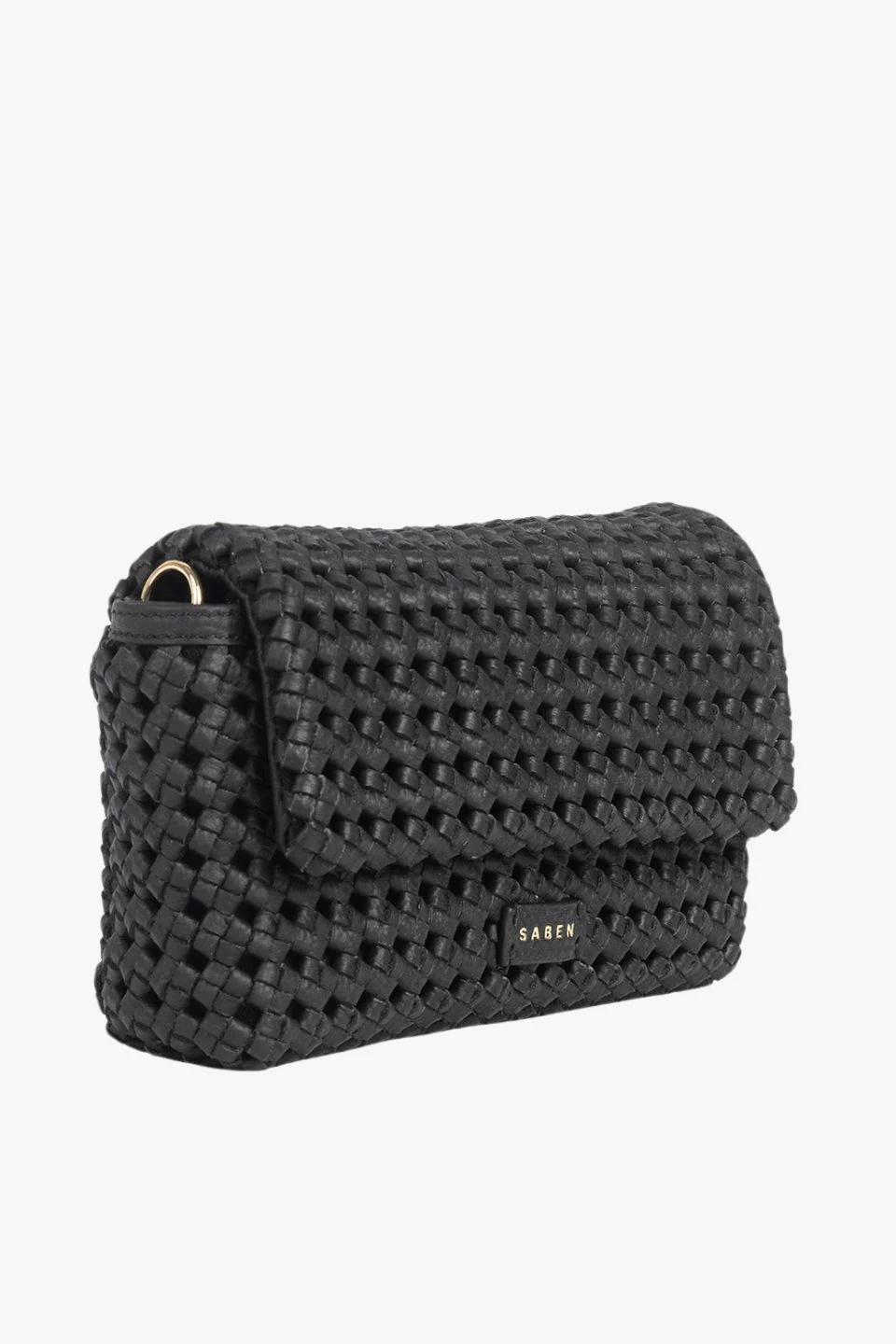Milla Black Fine Braid Mini Shoulder Bag - Image 5