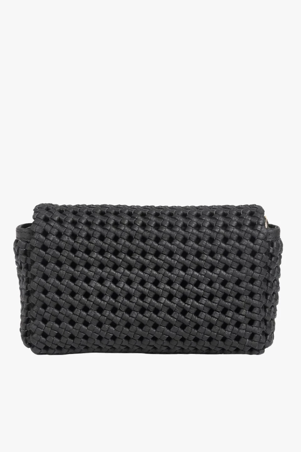 Milla Black Fine Braid Mini Shoulder Bag - Image 6