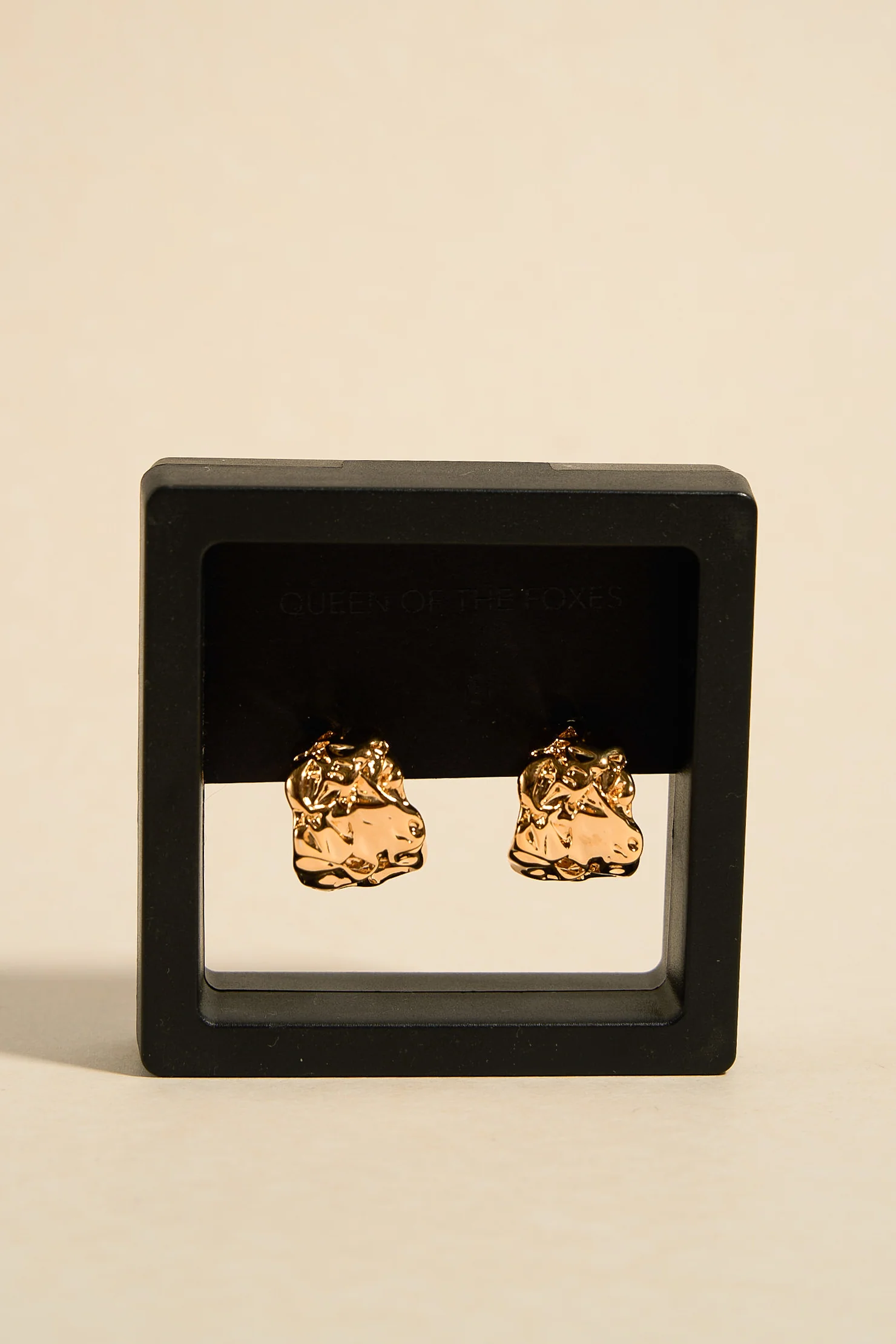 Molten Drop EOL Gold Earrings