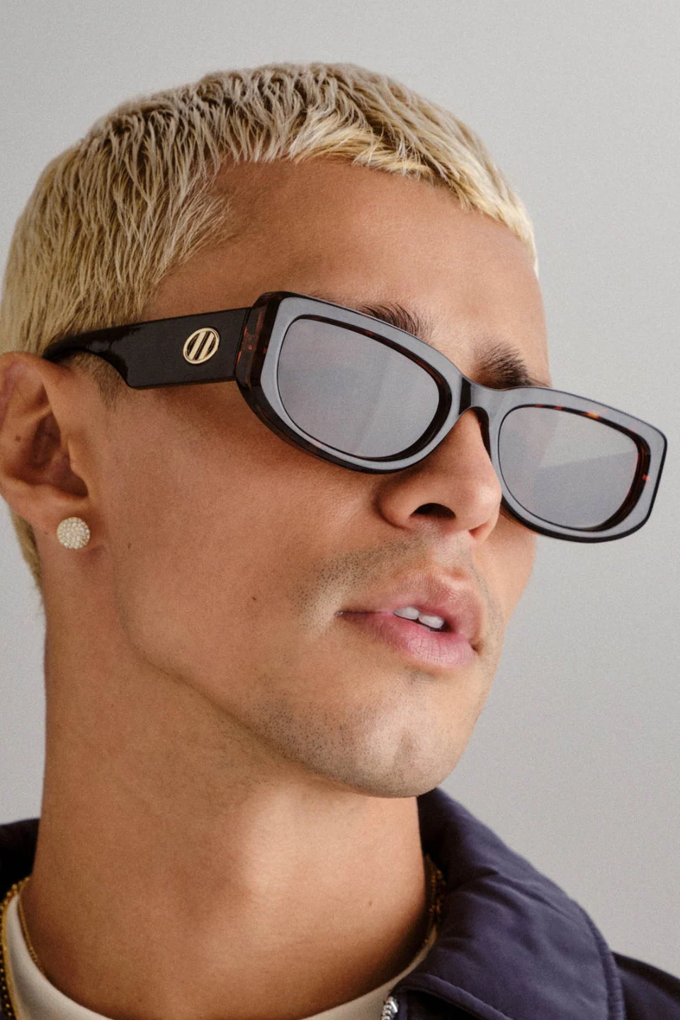 Monopoly Tort Narrow Khaki Mono Lens Sunglasses - Image 6