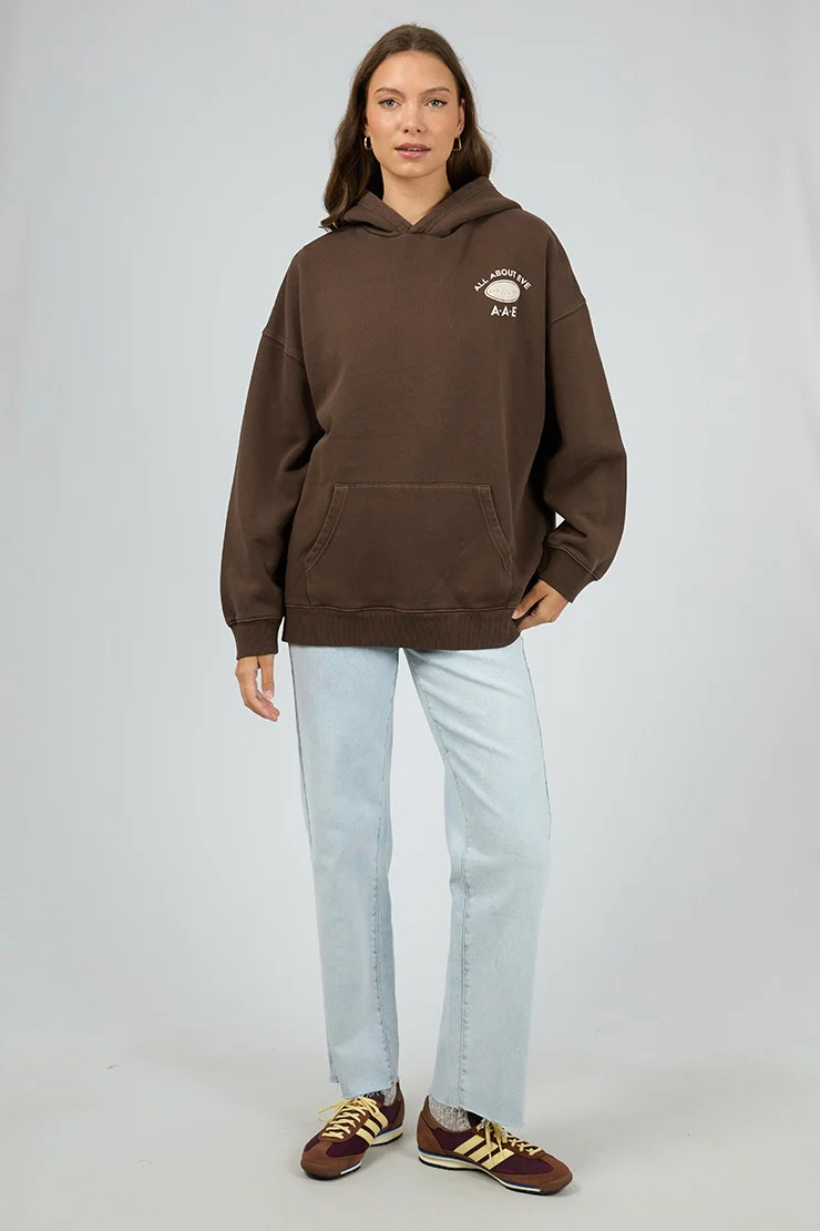 Montana Brown Oversized Hoodie - Image 2