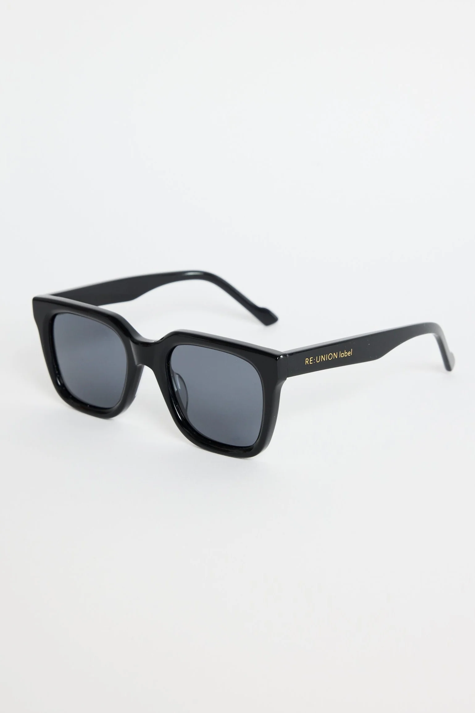 Napoli Black Rounded Sunglasses - Image 2