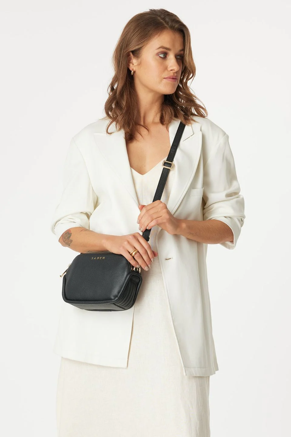 Odile Black Rectangle Shoulder Bag - Image 2