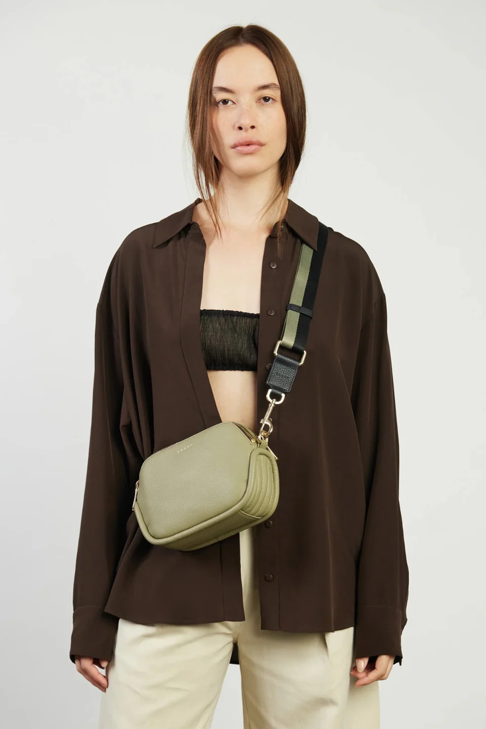Odile Eucalyptus Rectangle Shoulder Bag - Image 2