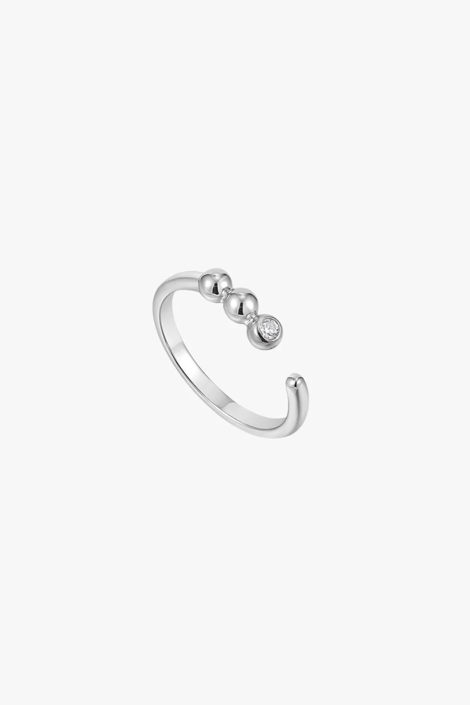 Orb Sparkle Adjustable EOL Silver Ring - Image 2