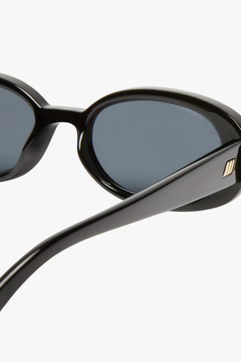 Outta Love Oval Black Smoke Lens Sunglasses - Image 5