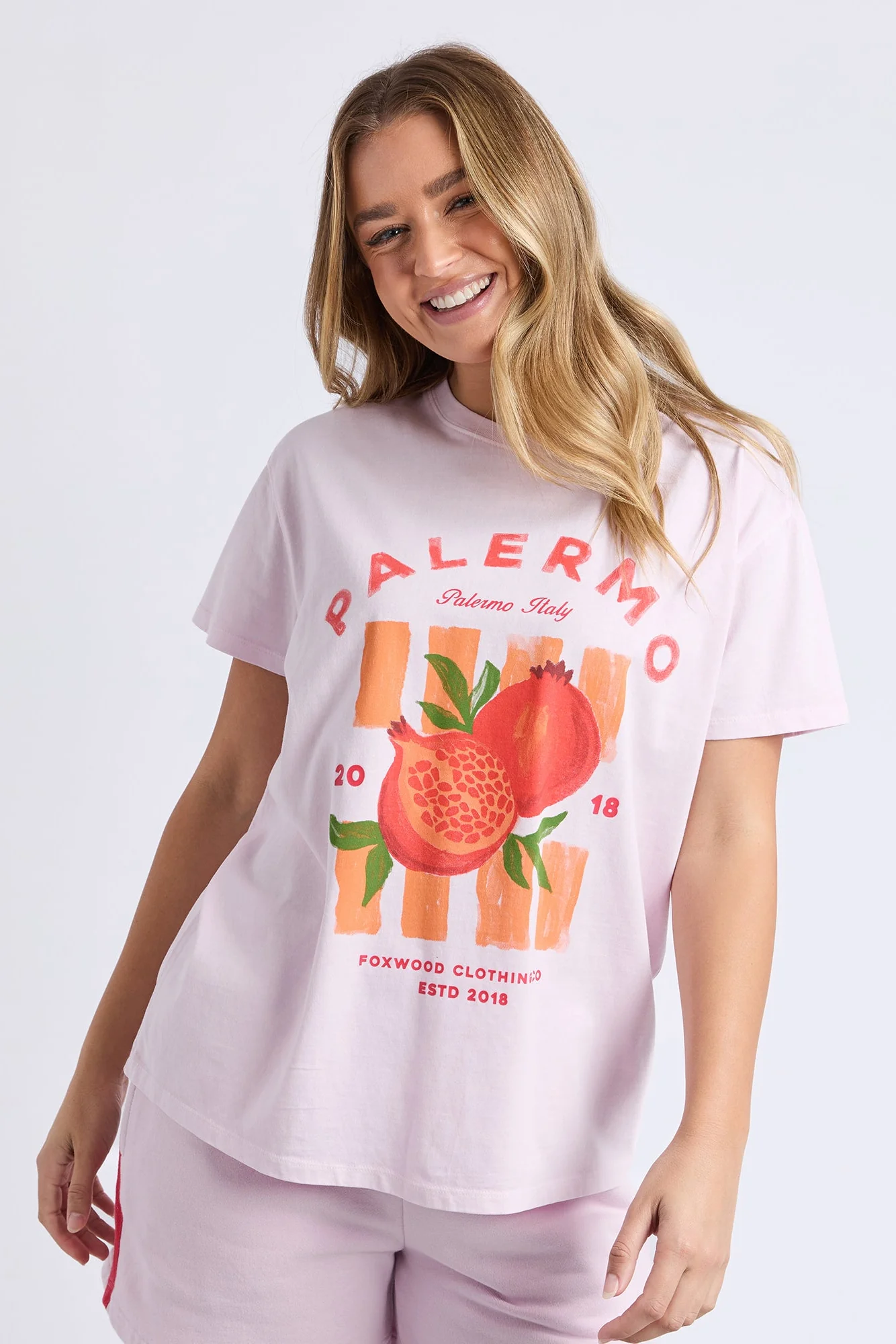 Palermo Lavender Fruit Print Tee - Image 3