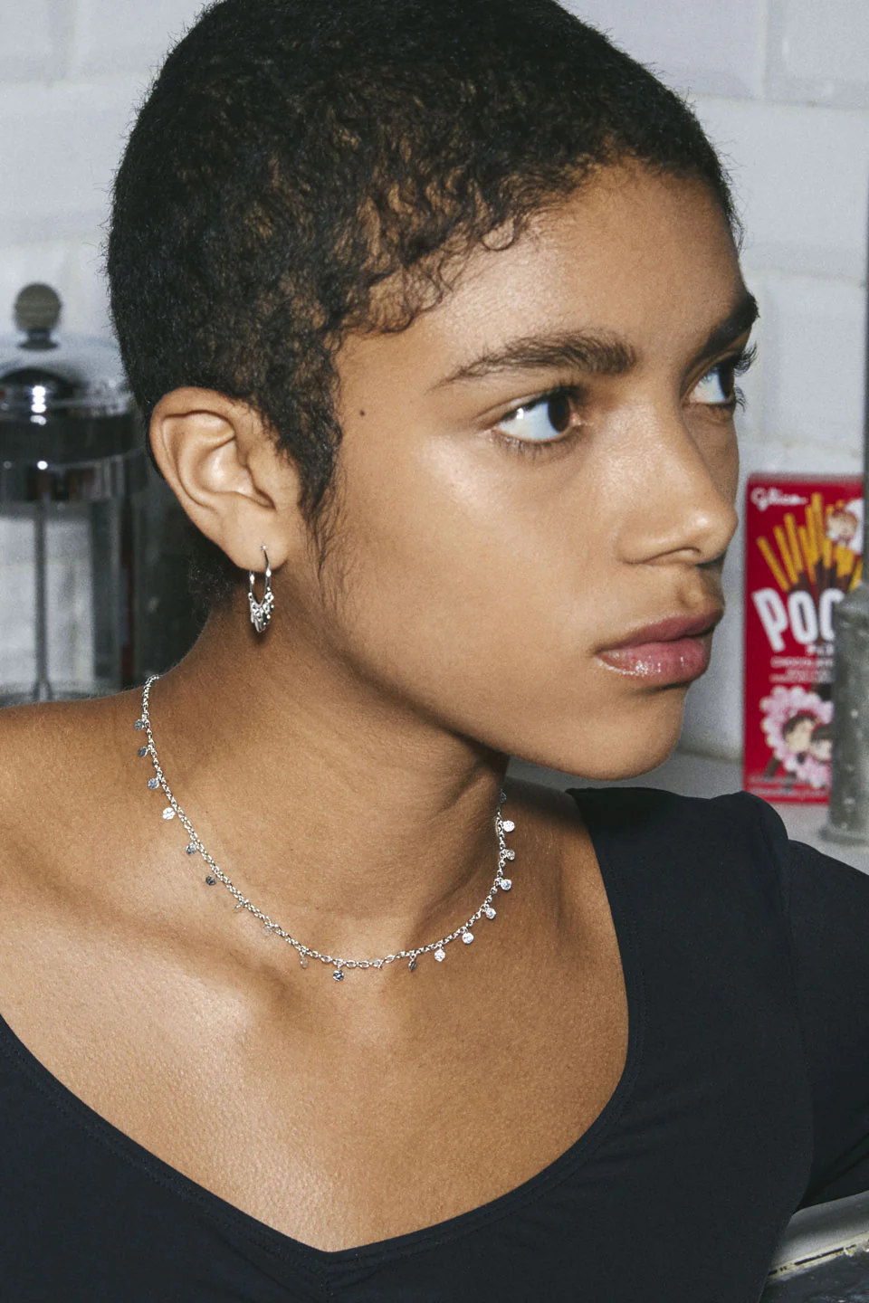 Panna Silver EOL Mini Multi Charm Necklace - Image 2