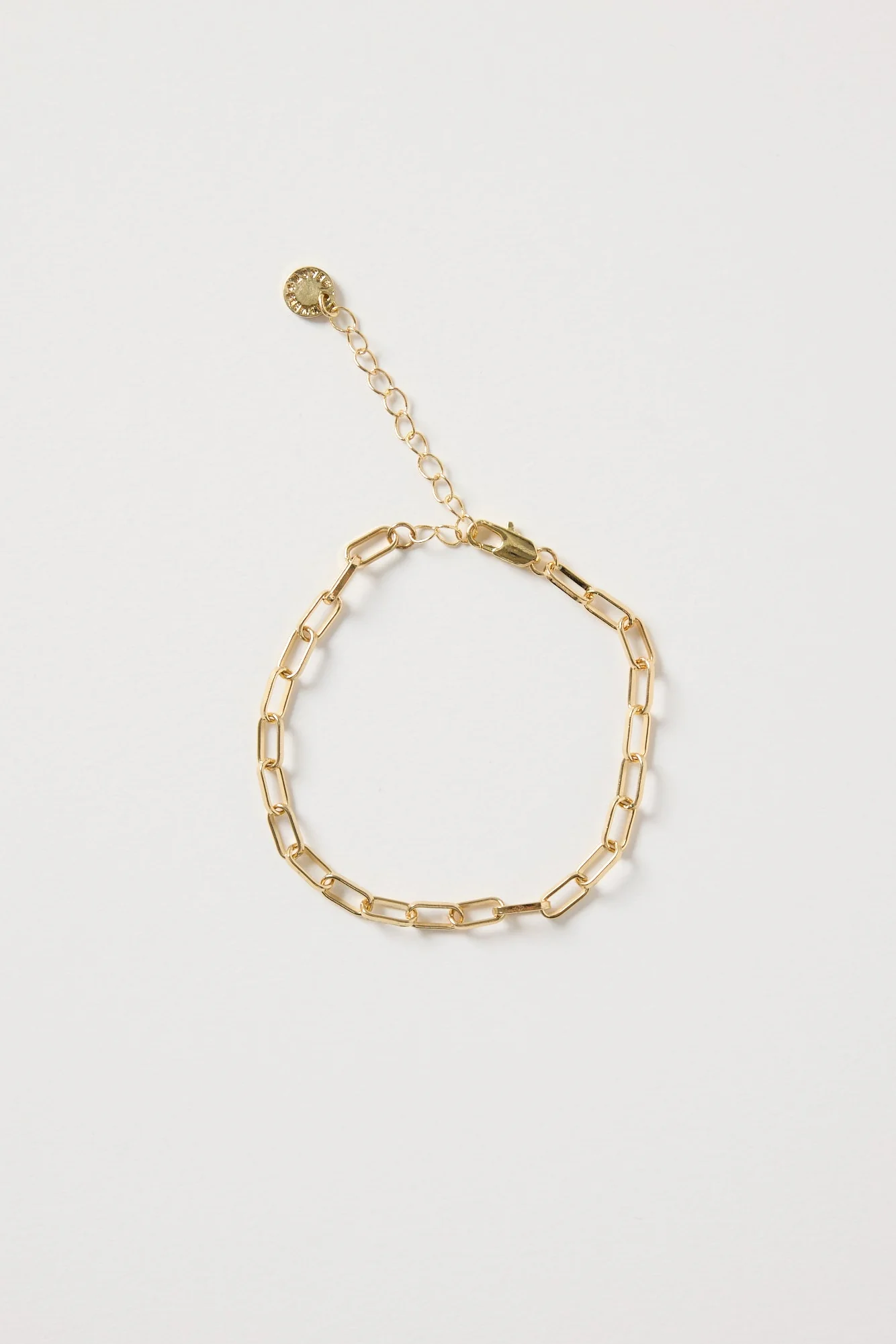 Paper Clip Gold Bracelet