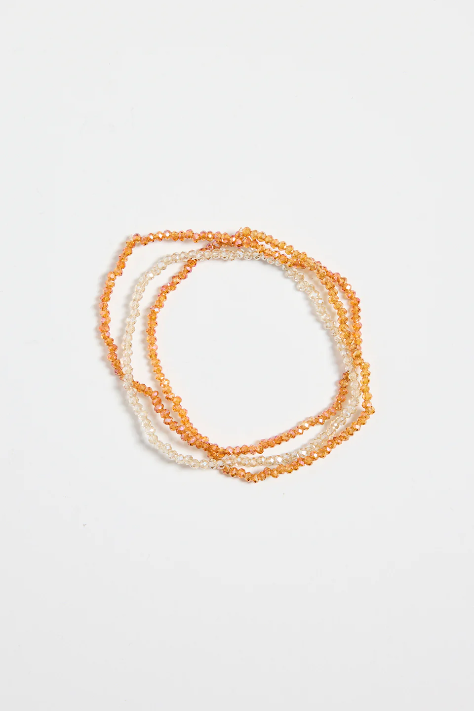 Peach Beaded Set Of 3 Bracelets - Image 2