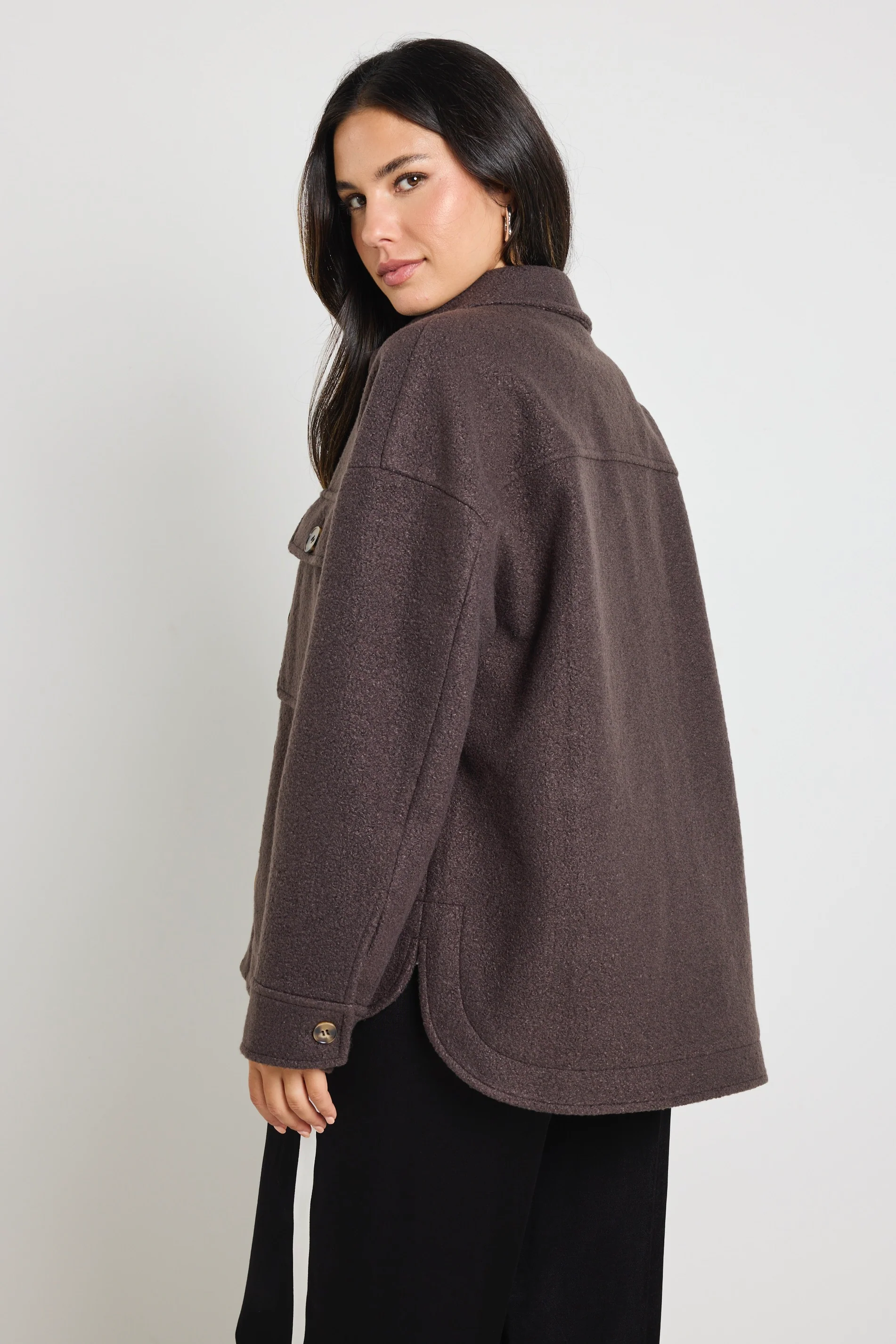 Pinot Chocolate Oversized Shacket - Image 6