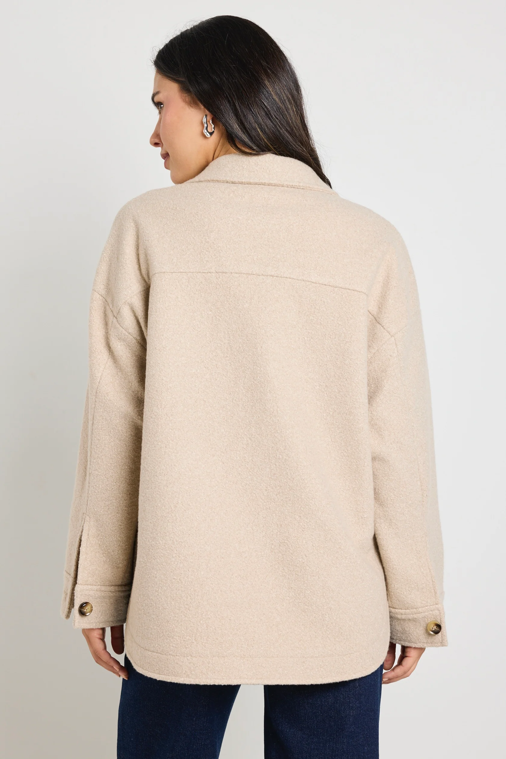 Pinot Taupe Oversized Shacket - Image 4