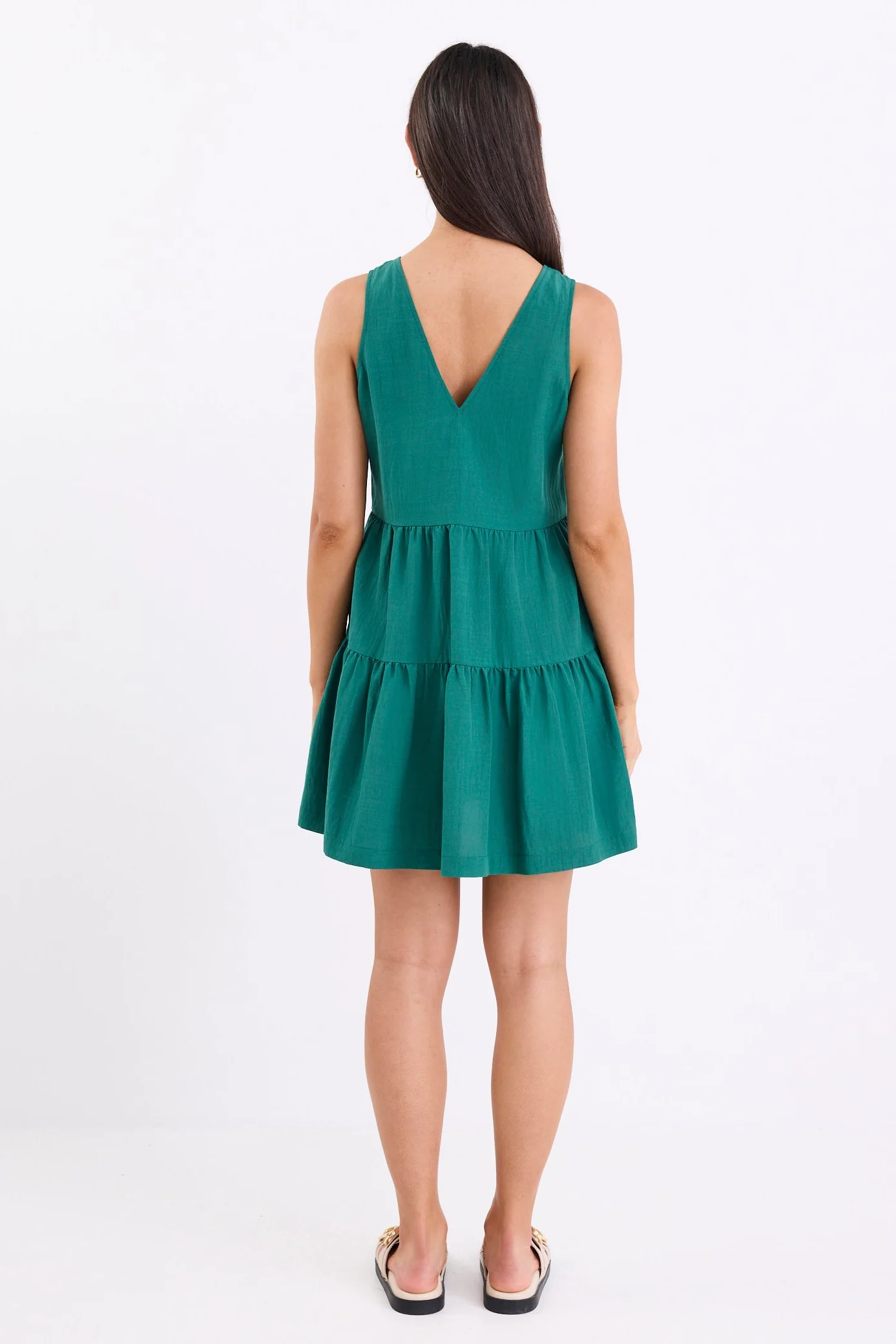 Pivot Forest Sleeveless Tiered Mini Dress - Image 4