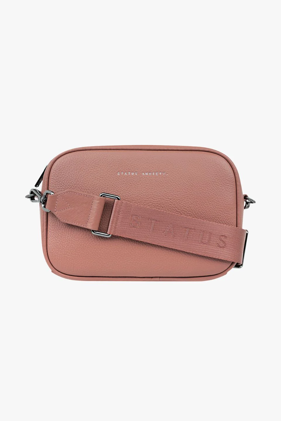 Plunder Dusty Rose Crossbody Black Webbed Strap - Image 6
