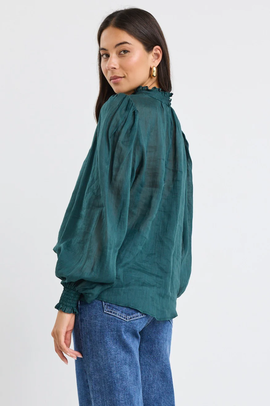 Poet Forest Long Sleeve High Neck Top - Image 5