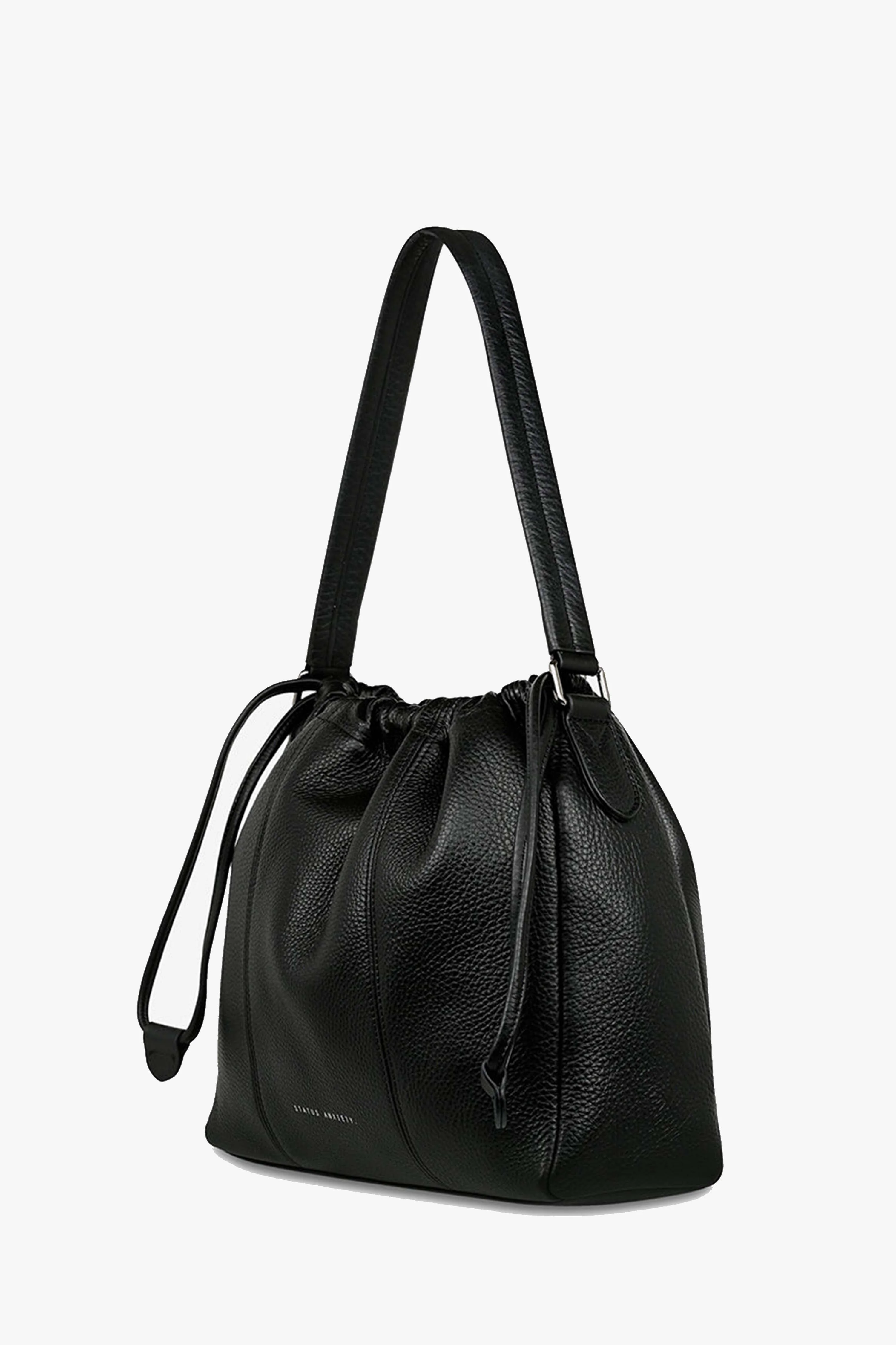 Point Of No Return Black Drawstring Shoulder Bag - Image 4