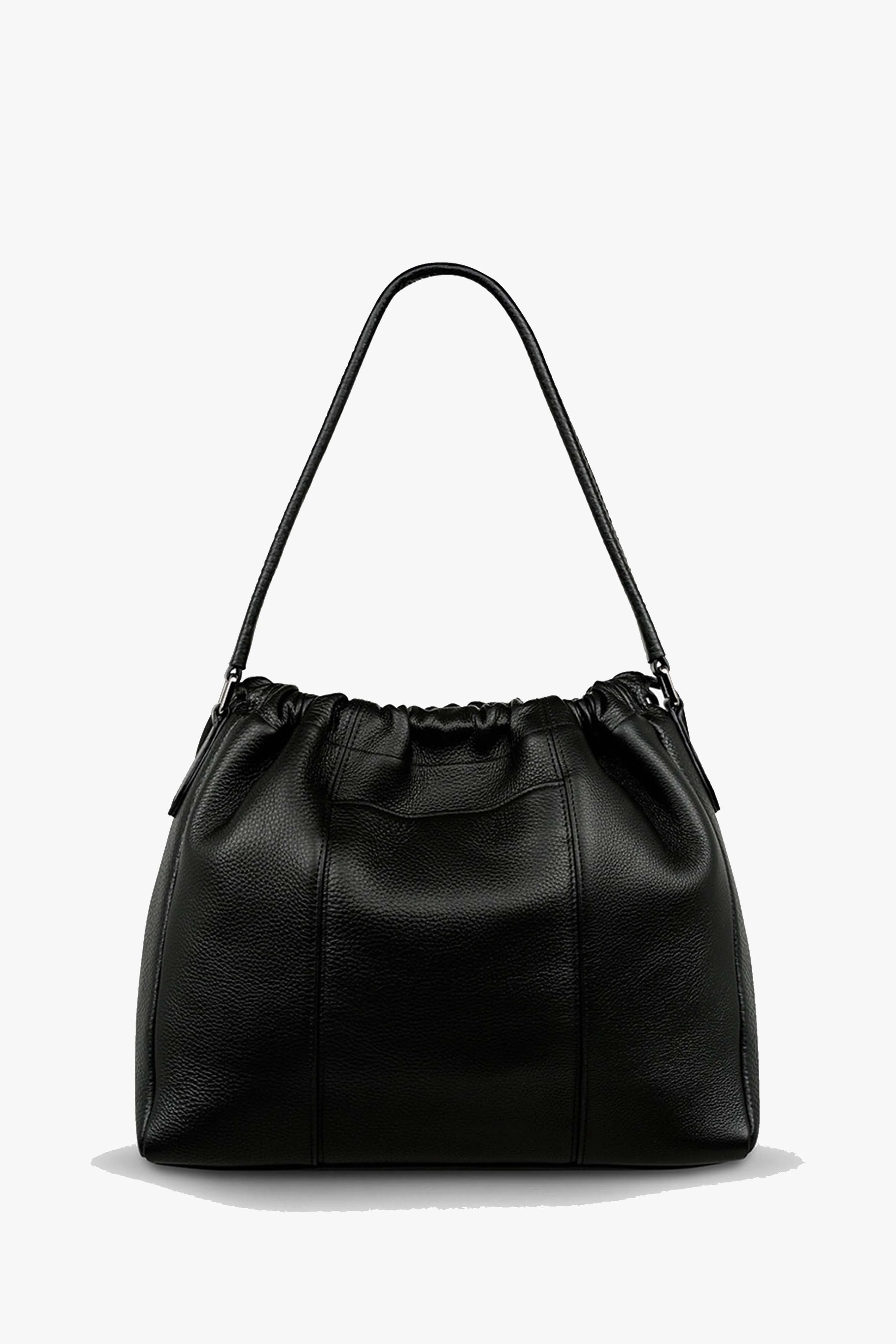 Point Of No Return Black Drawstring Shoulder Bag - Image 6