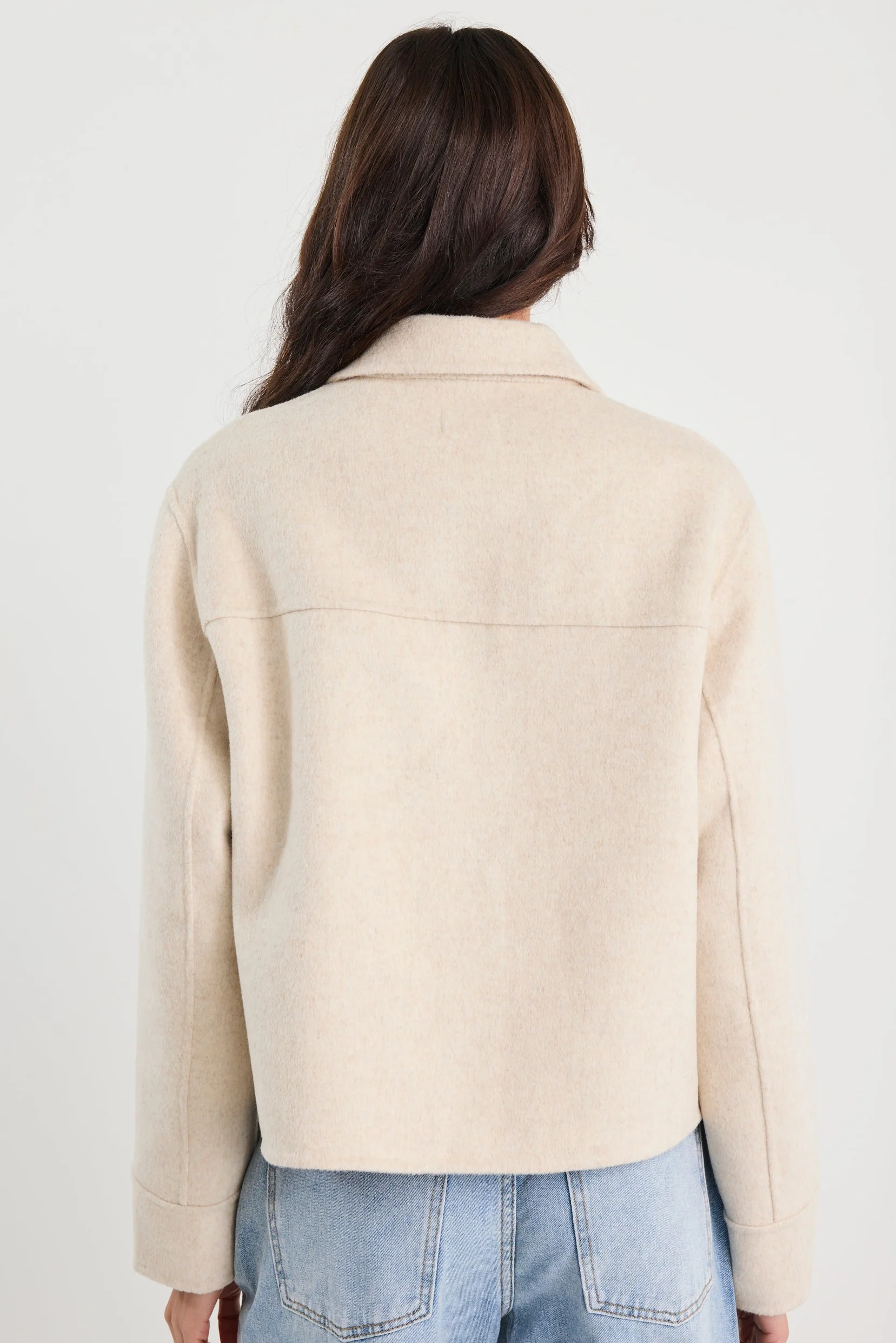 Ranger Oat Marle Wool Blend Soft Jacket - Image 4