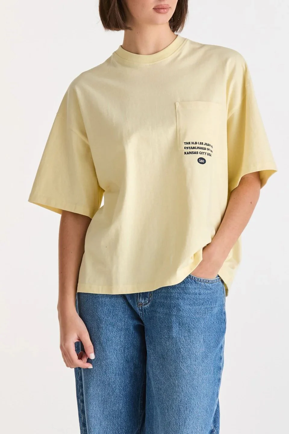 Redefined Lemon Sprit Recycled Cotton Boxy Tee
