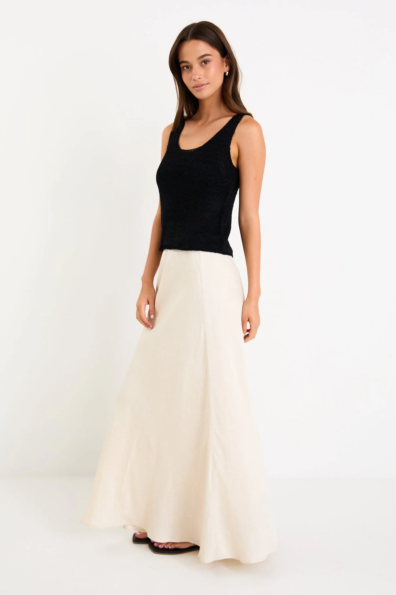 Reef Black Relaxed Knit Tank Top - Image 3