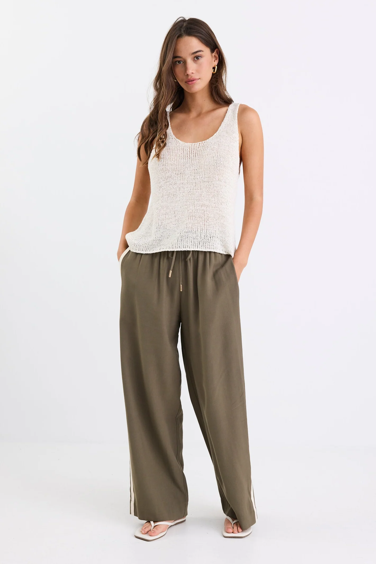 Reef Ivory Relaxed Knit Tank Top - Image 3