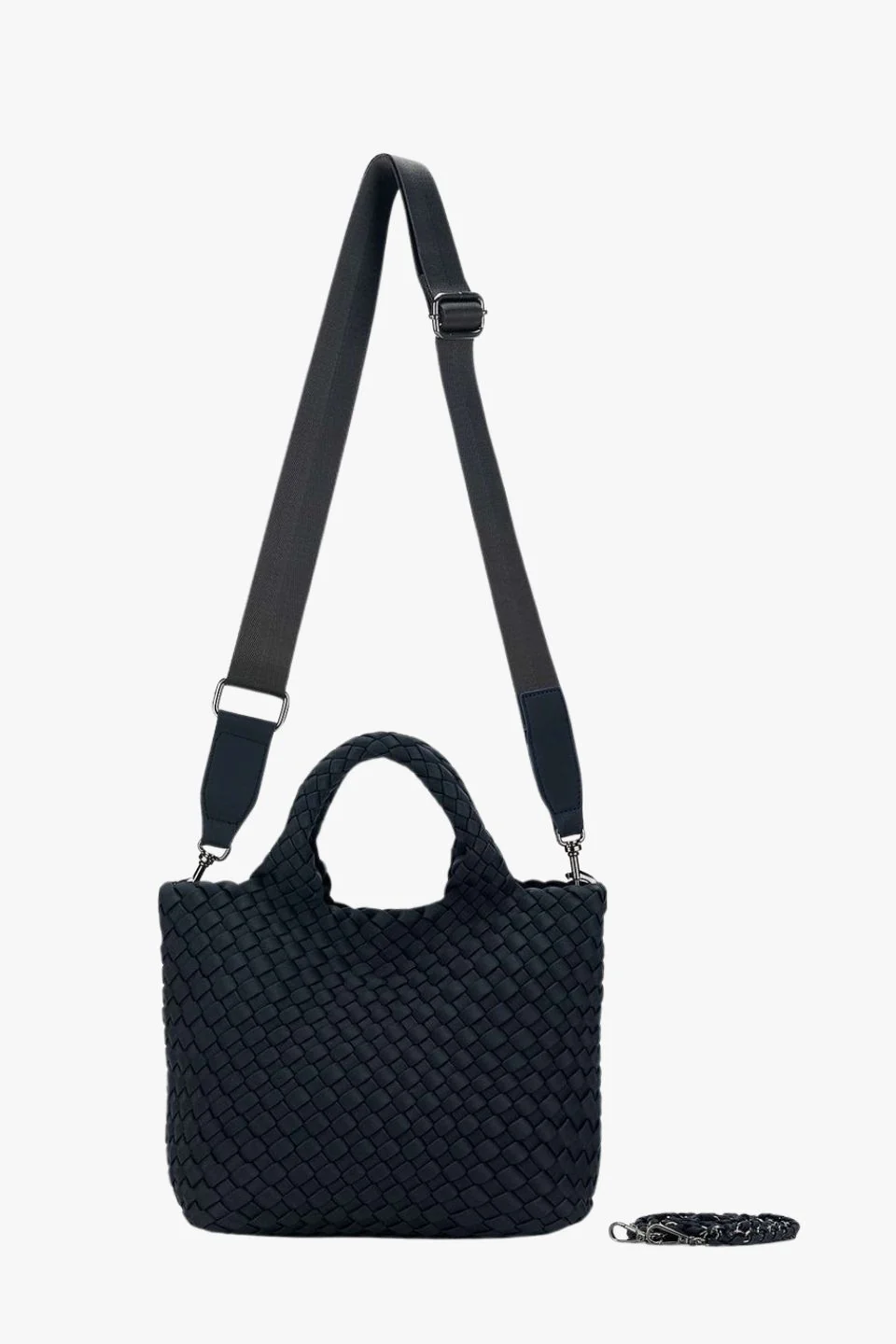 Reeva Black Woven Mini Bag - Image 6
