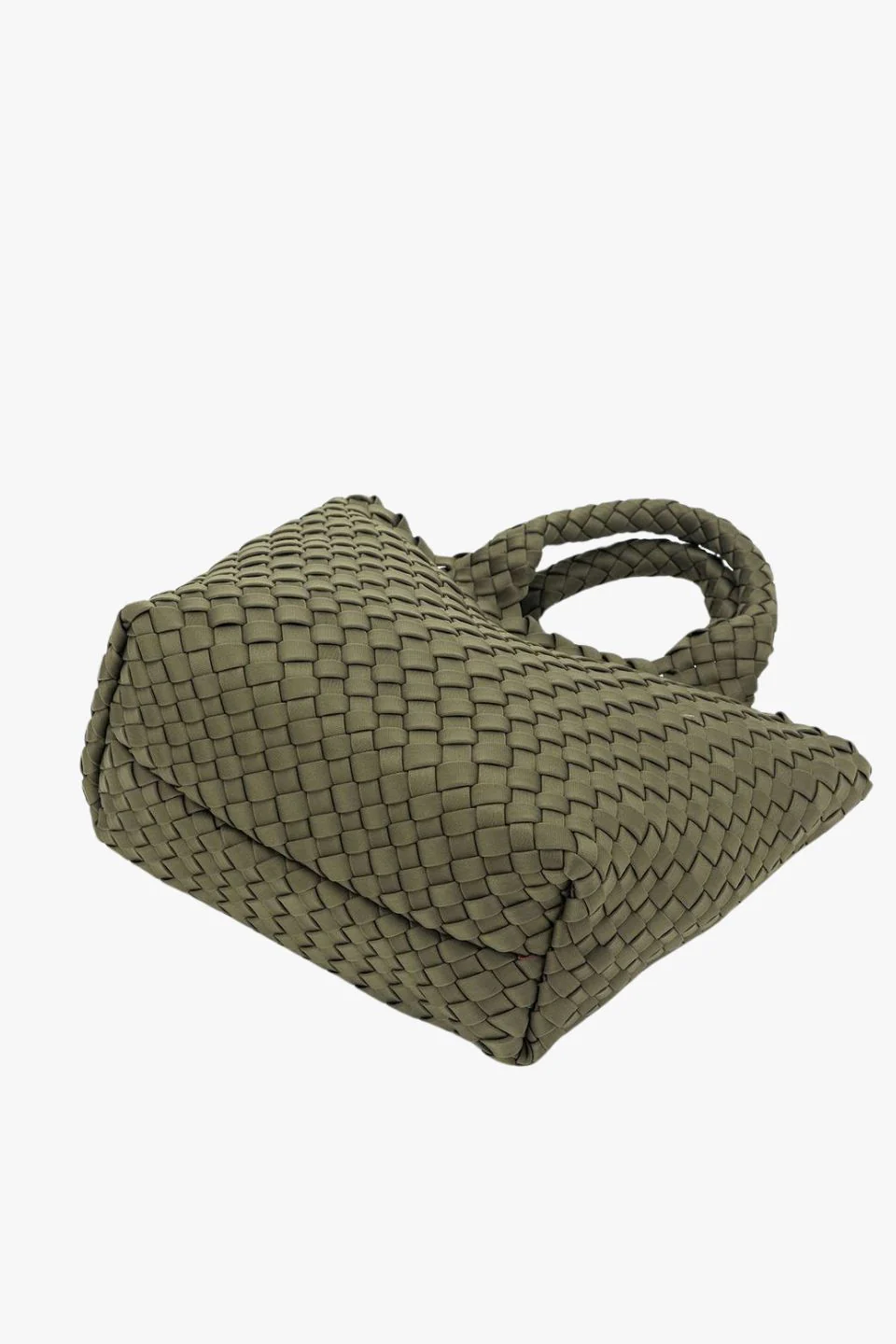 Reeva Light Olive Woven Mini Bag - Image 8