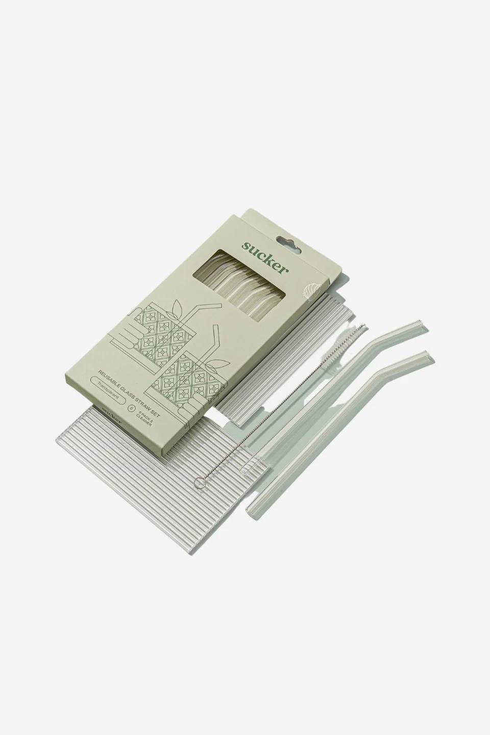 Reusable Glass Transparent Drinking Straws - Image 3